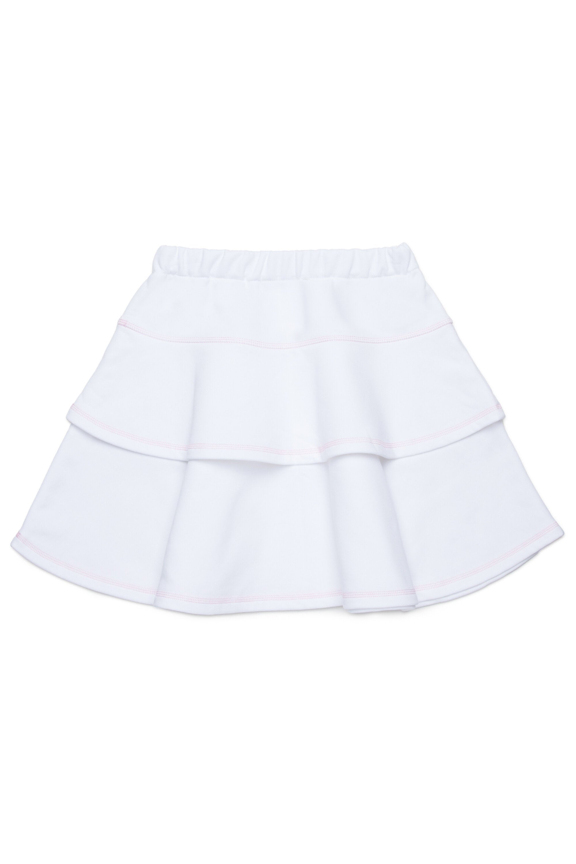 Double flounces fleece skirt