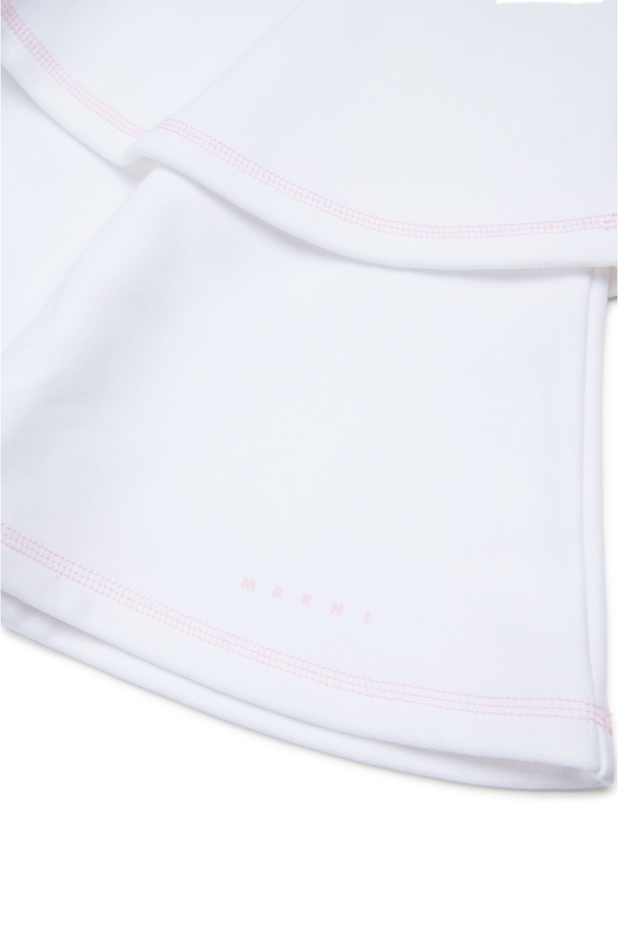 Gonna in felpa a doppia balza