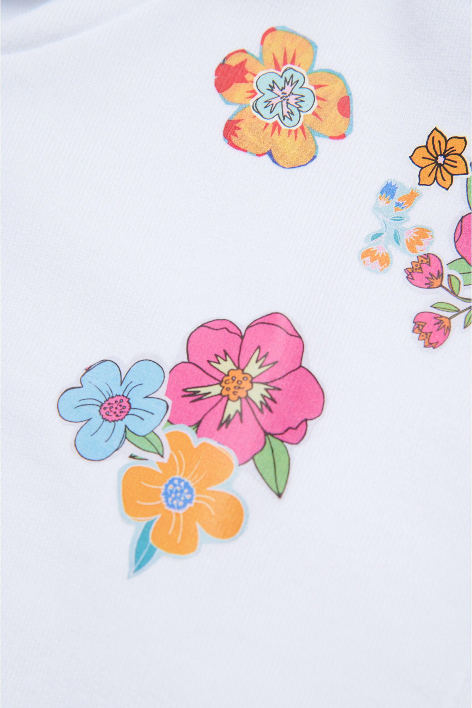 Sweat-shirt "en forme d'œuf" avec des fleurs