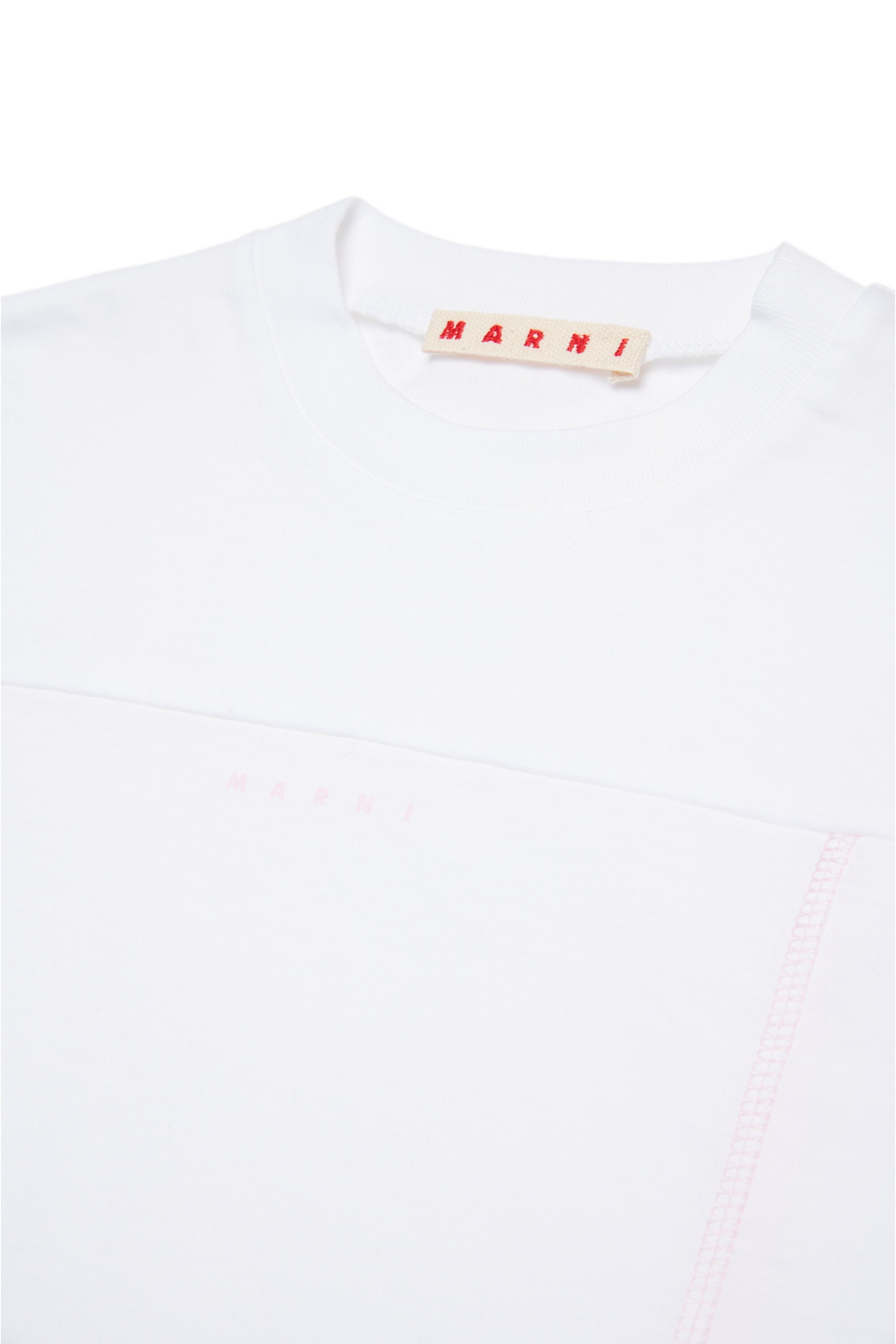 T-shirt cropped con logo