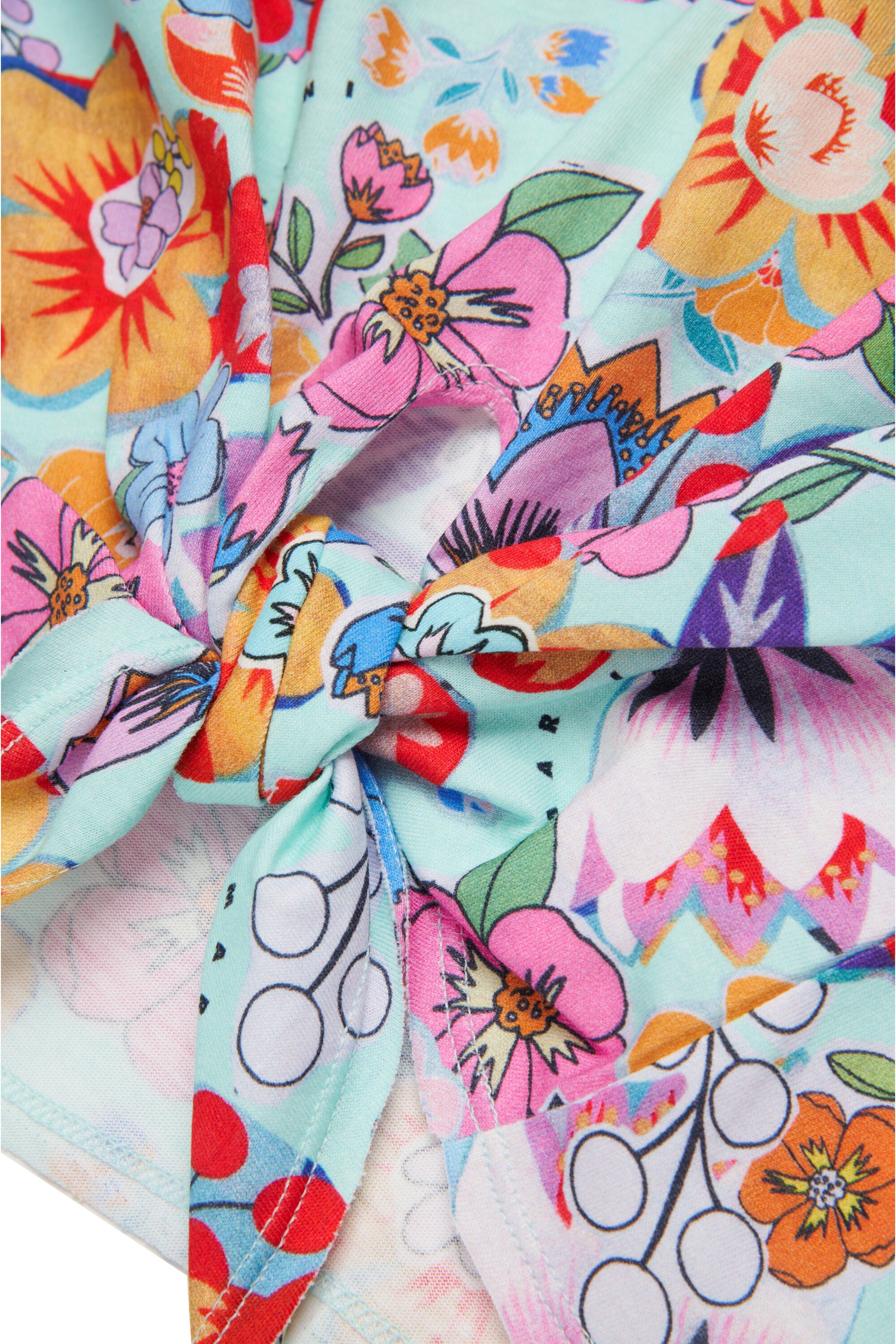 T-shirt allover Holiday con nodo