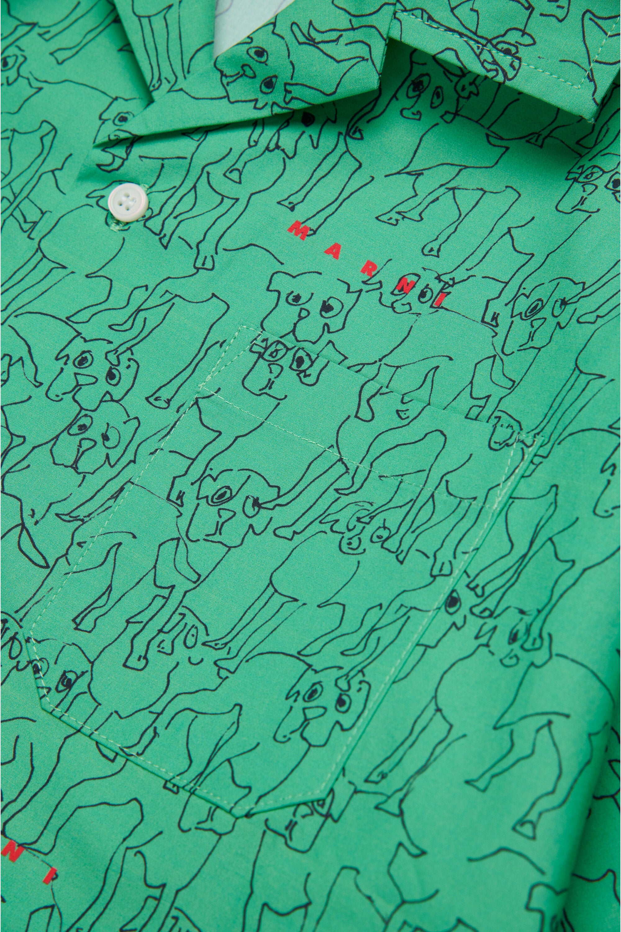 Bowling shirt in allover poplin Joy