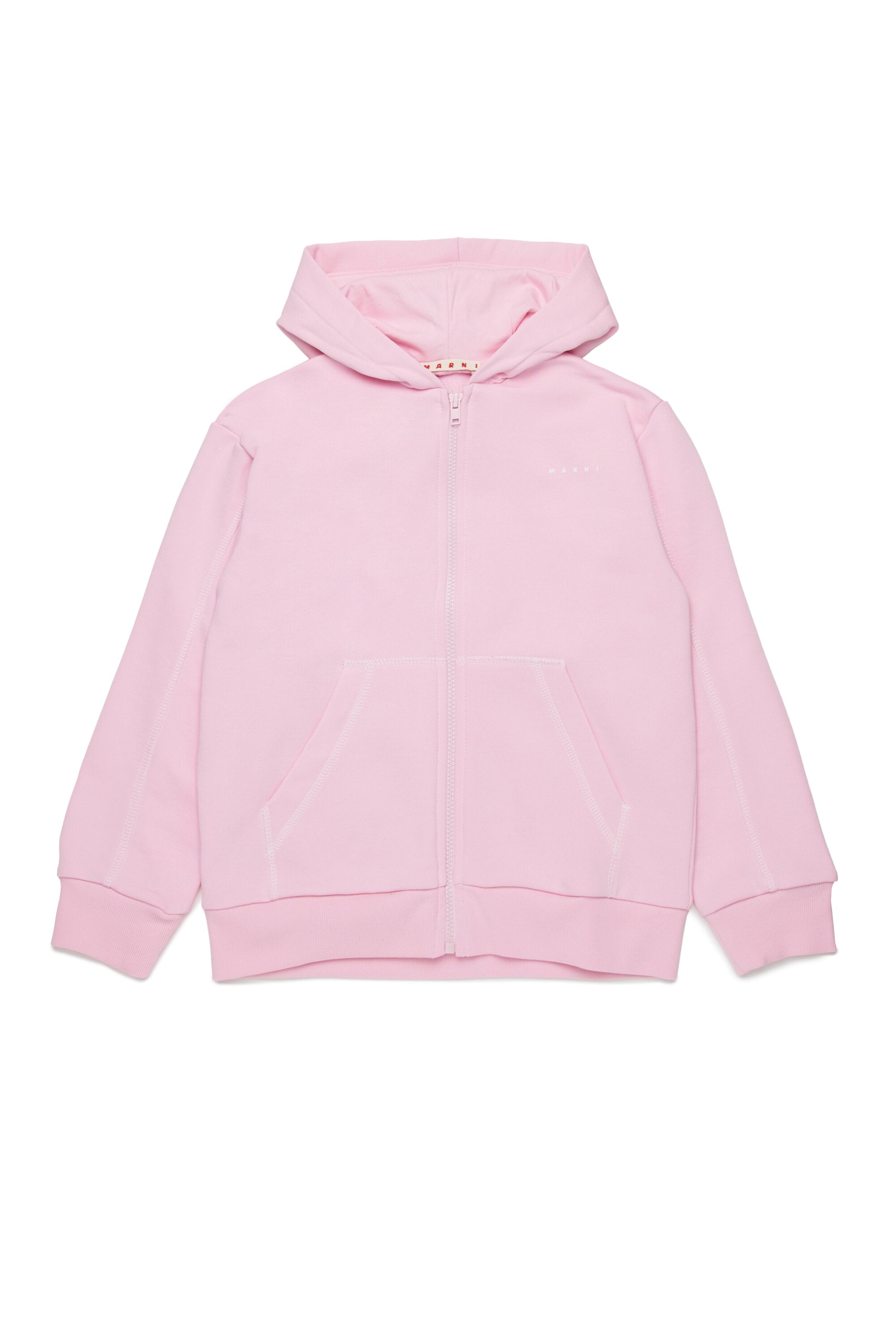 Sweat-shirt avec fermeture éclair et coutures contrastantes