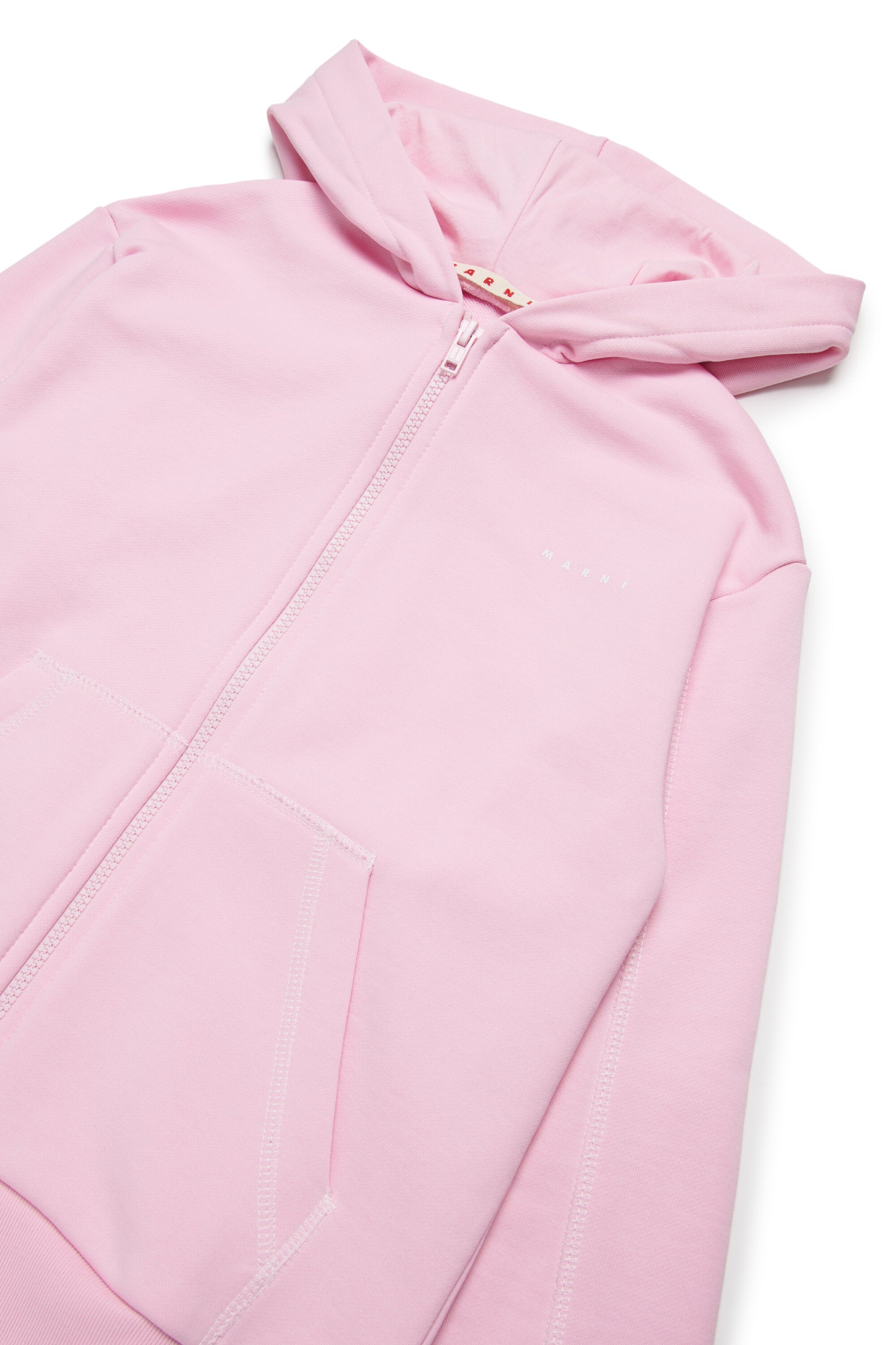 Sweat-shirt avec fermeture éclair et coutures contrastantes