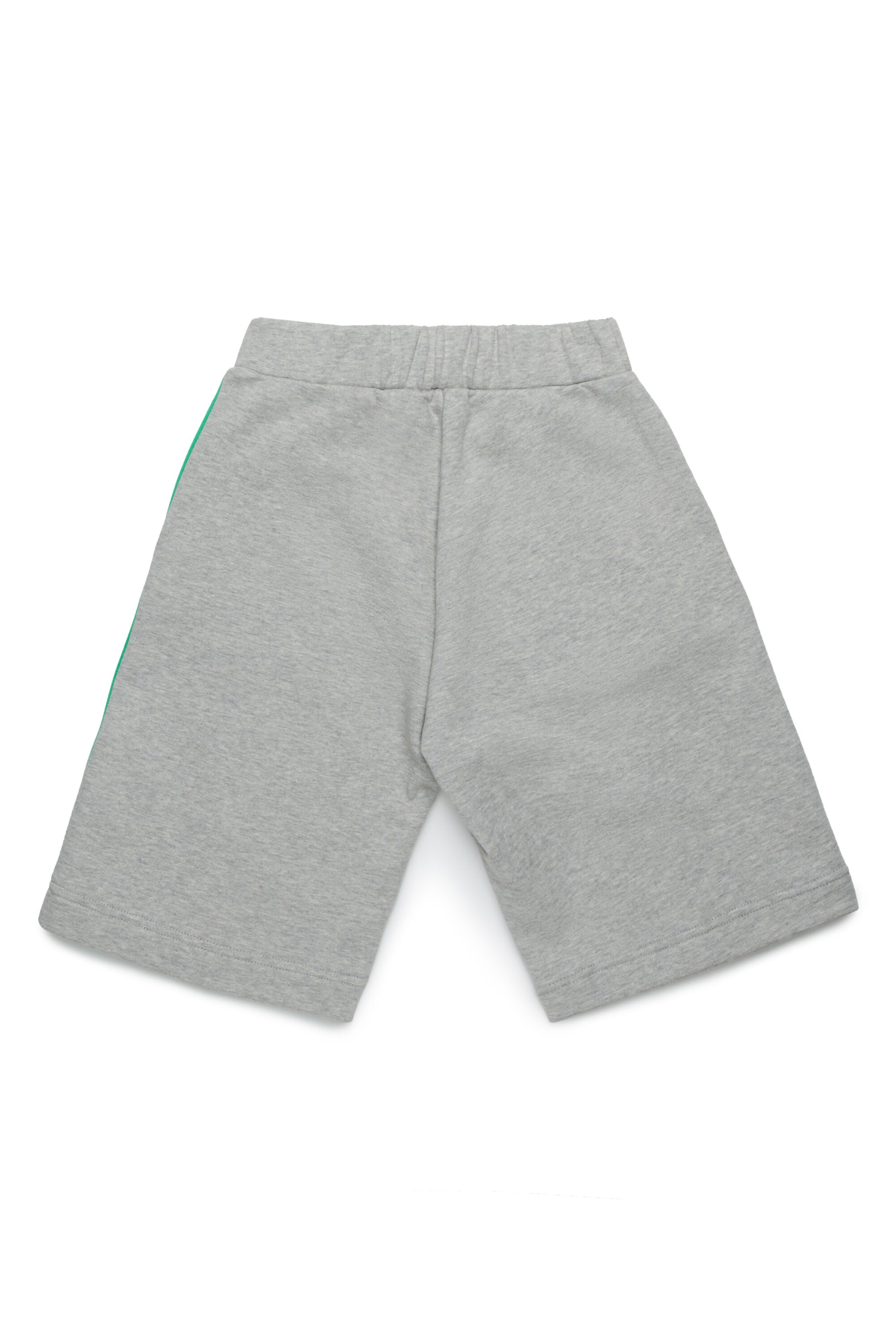 Fleece shorts with colorblock details