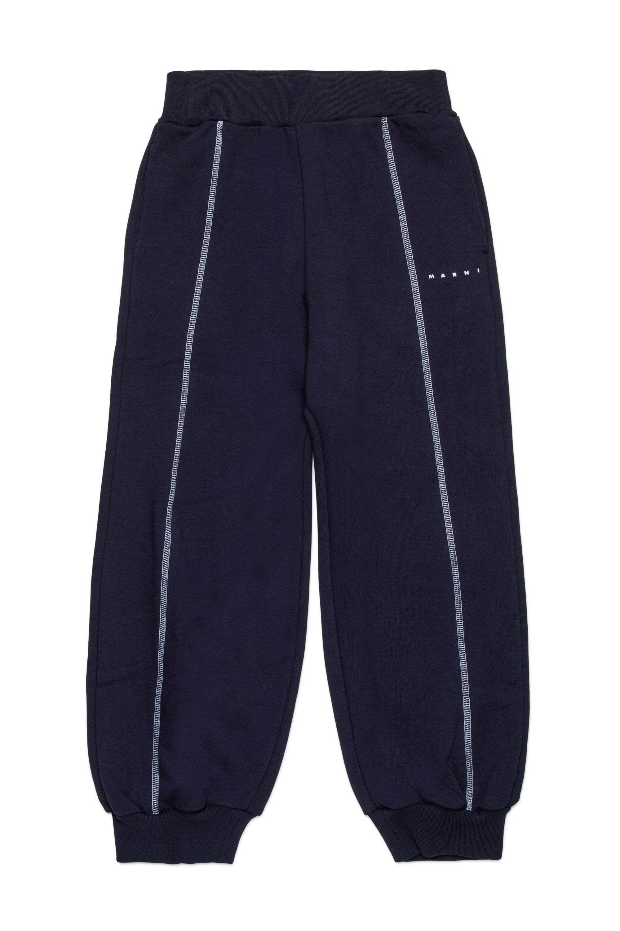Pantaloni jogger con cuciture a contrasto