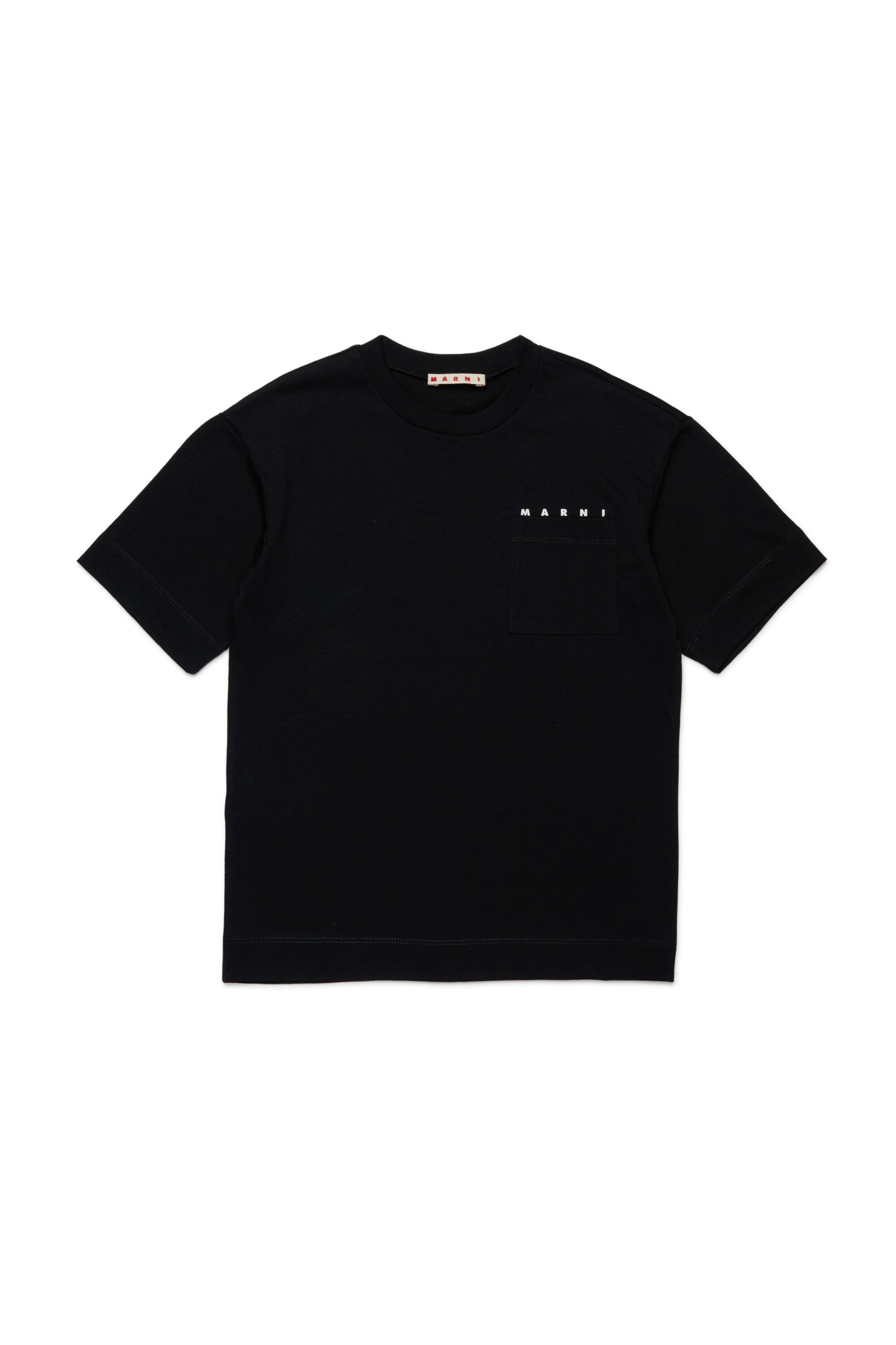 Jersey-T-Shirt mit Brusttasche