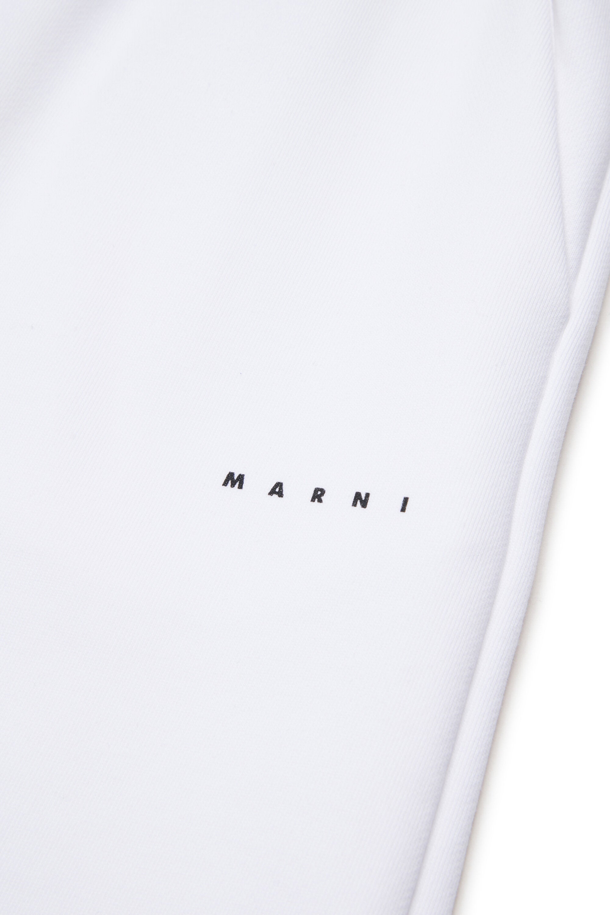 Pantaloni wide leg in felpa con logo