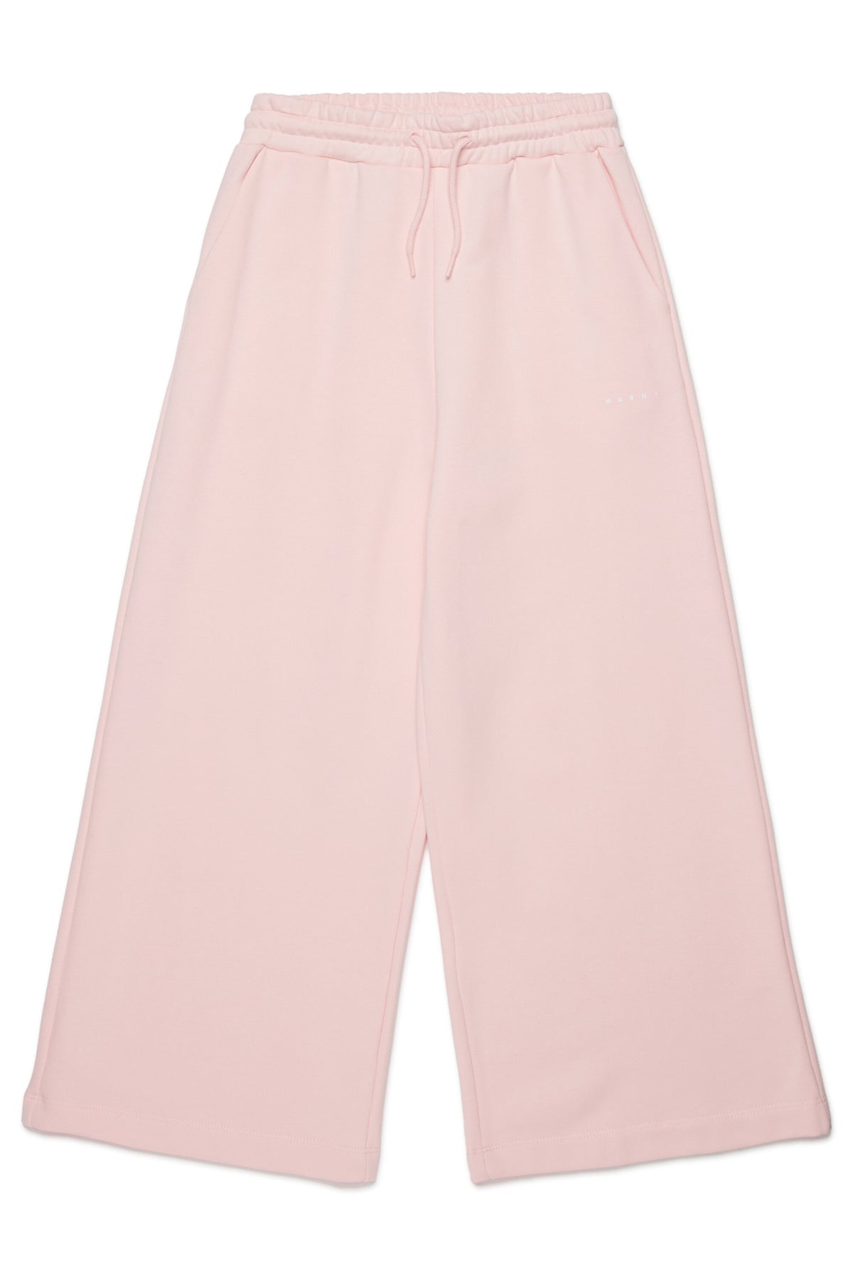 Pantaloni wide leg in felpa con logo