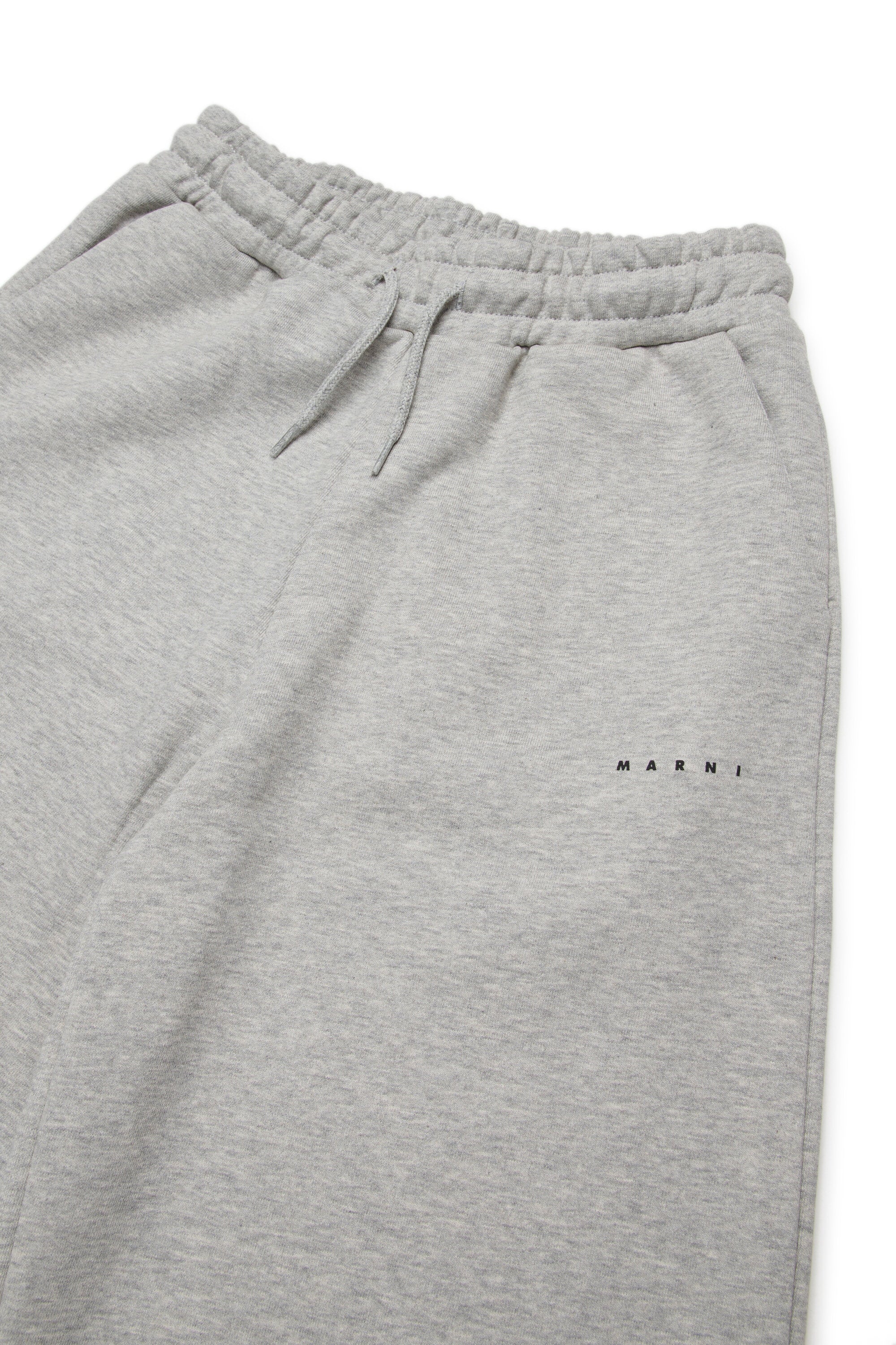 Pantaloni wide leg in felpa con logo