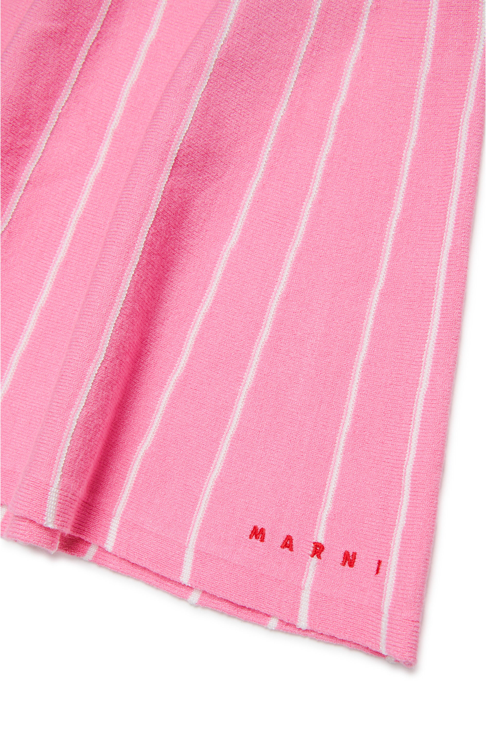 Minigonna in maglia a righe