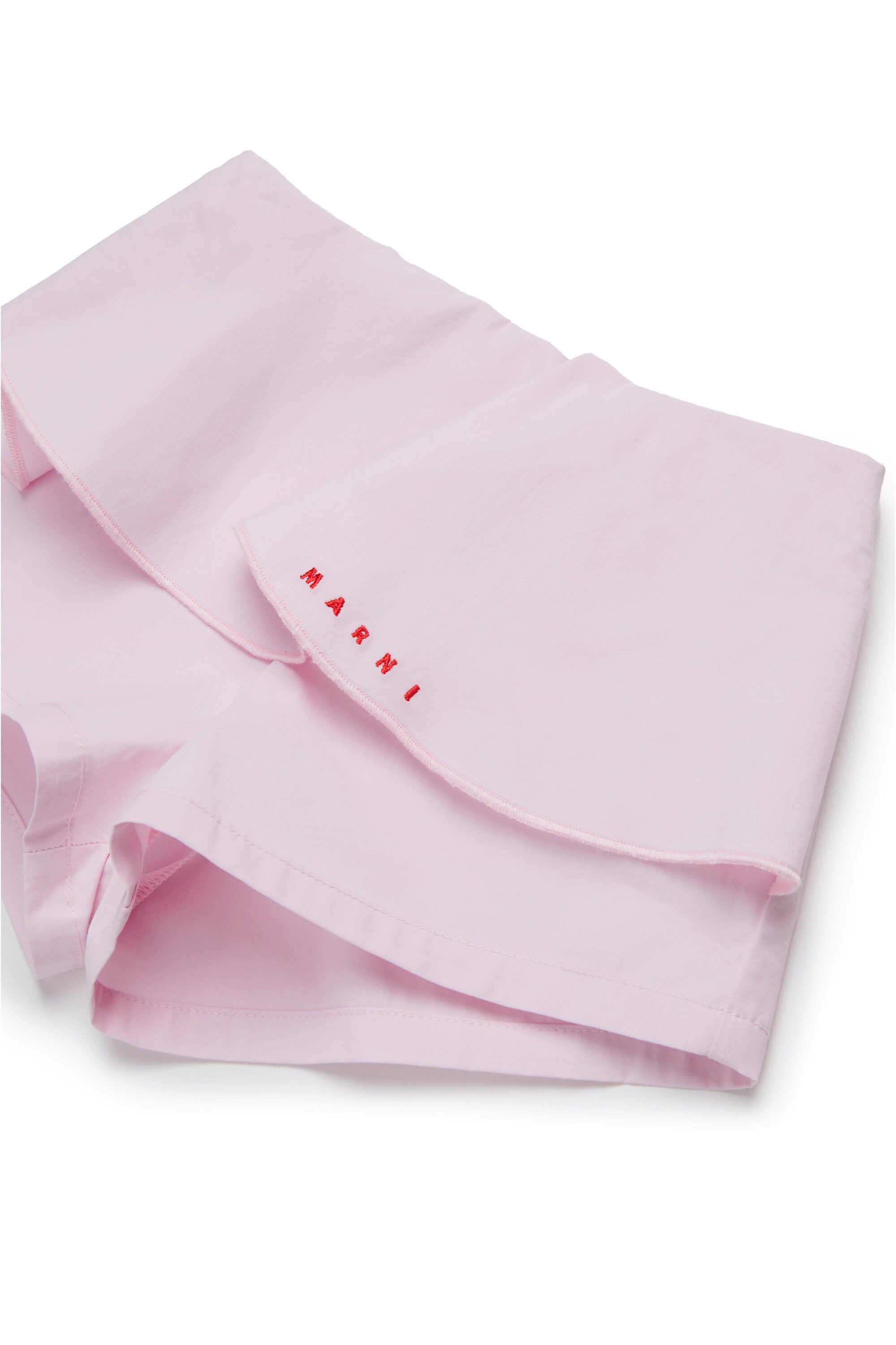 Pantalones cortos de popelín con volantes