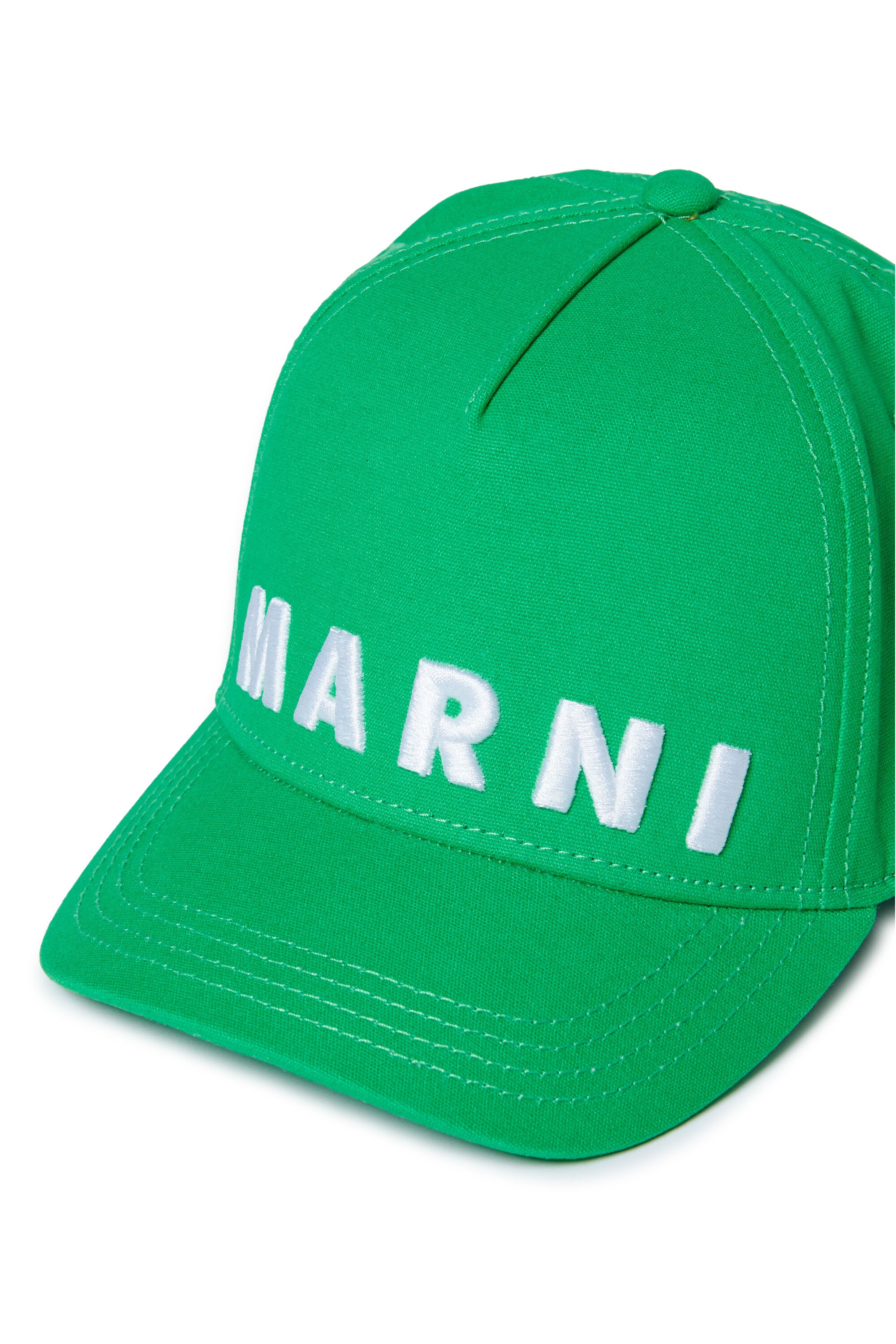 Cappello da baseball in gabardina con logo