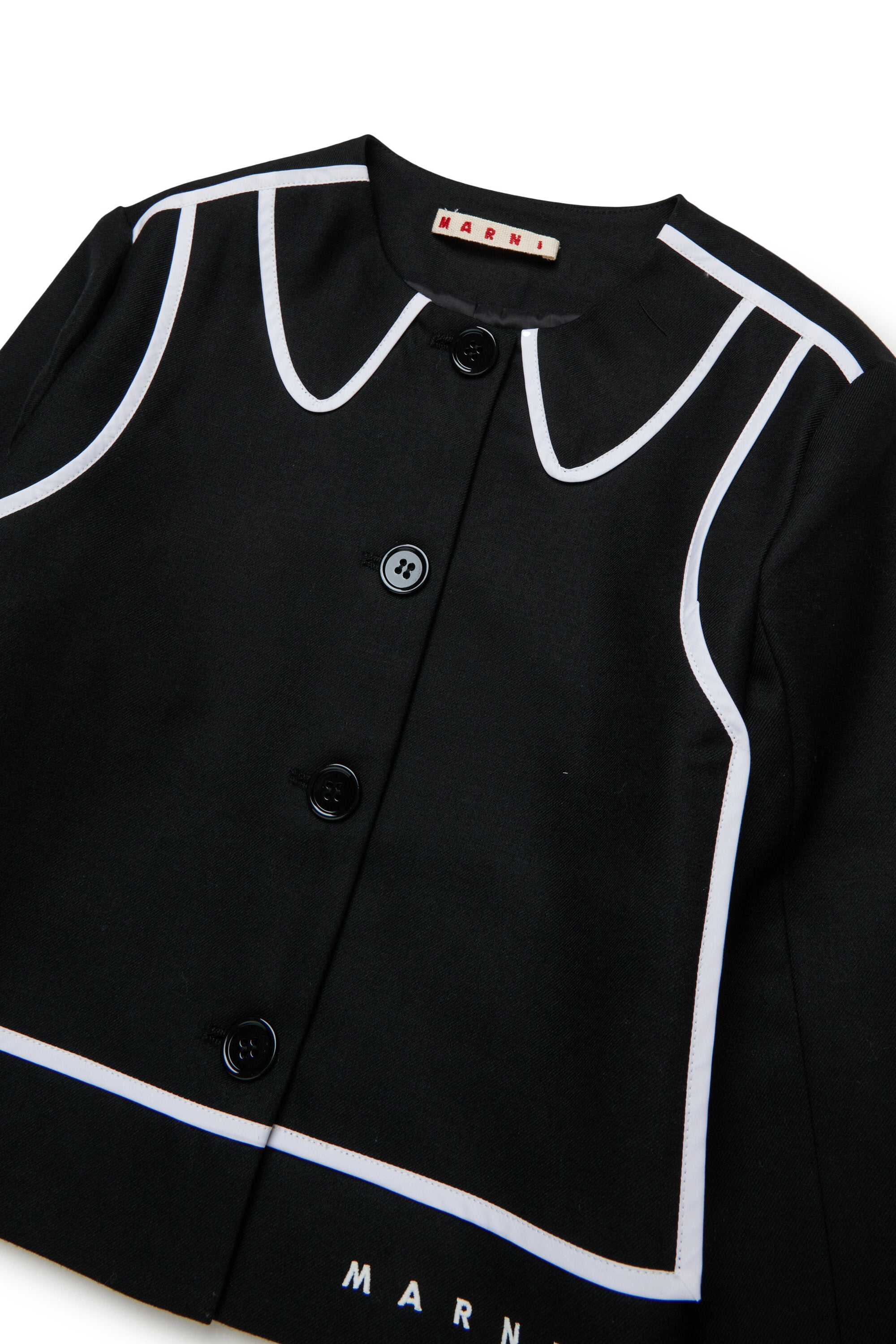 Veste en flanelle avec détails contrastés