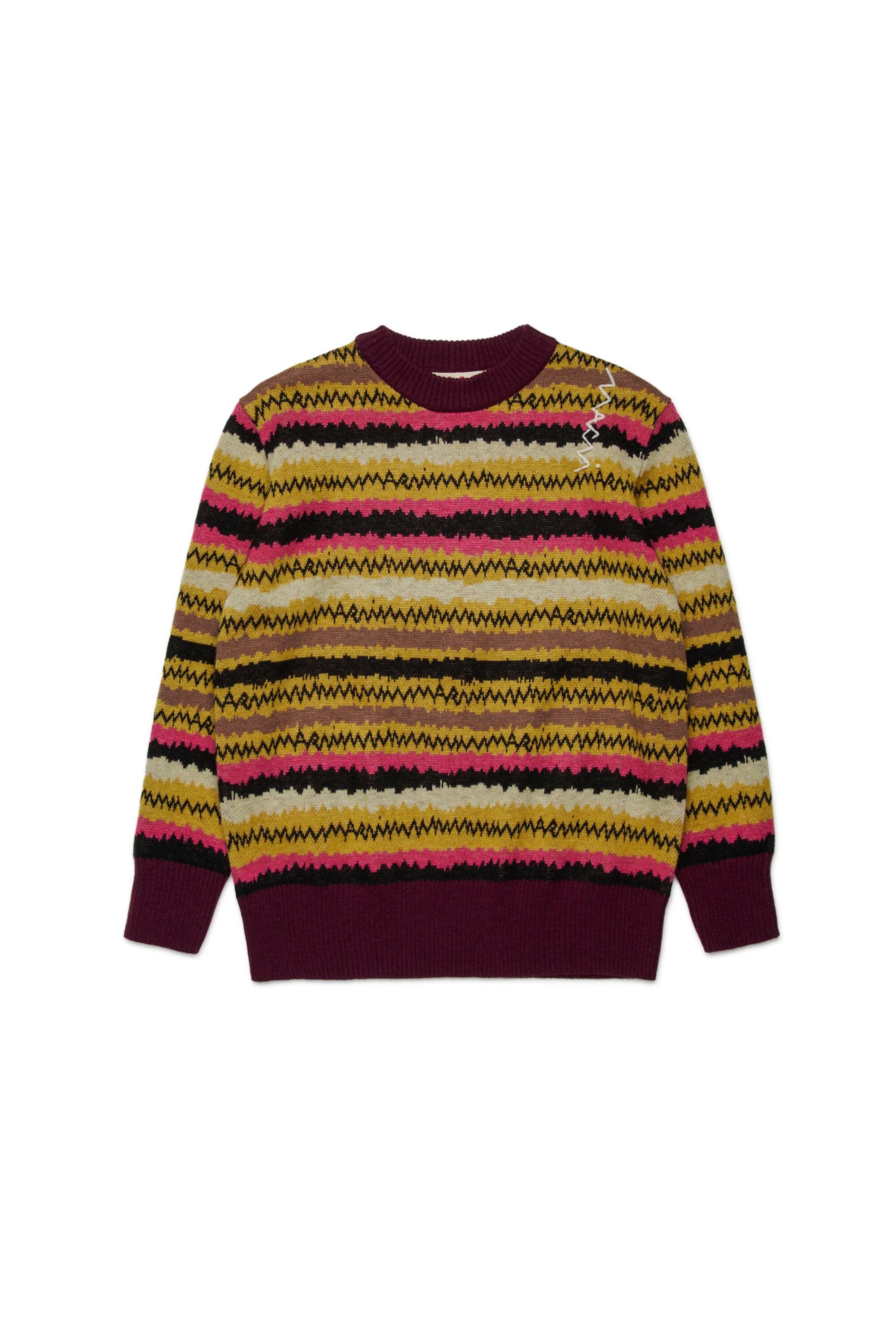 Pullover aus Wollmischung Rock Doll Muster