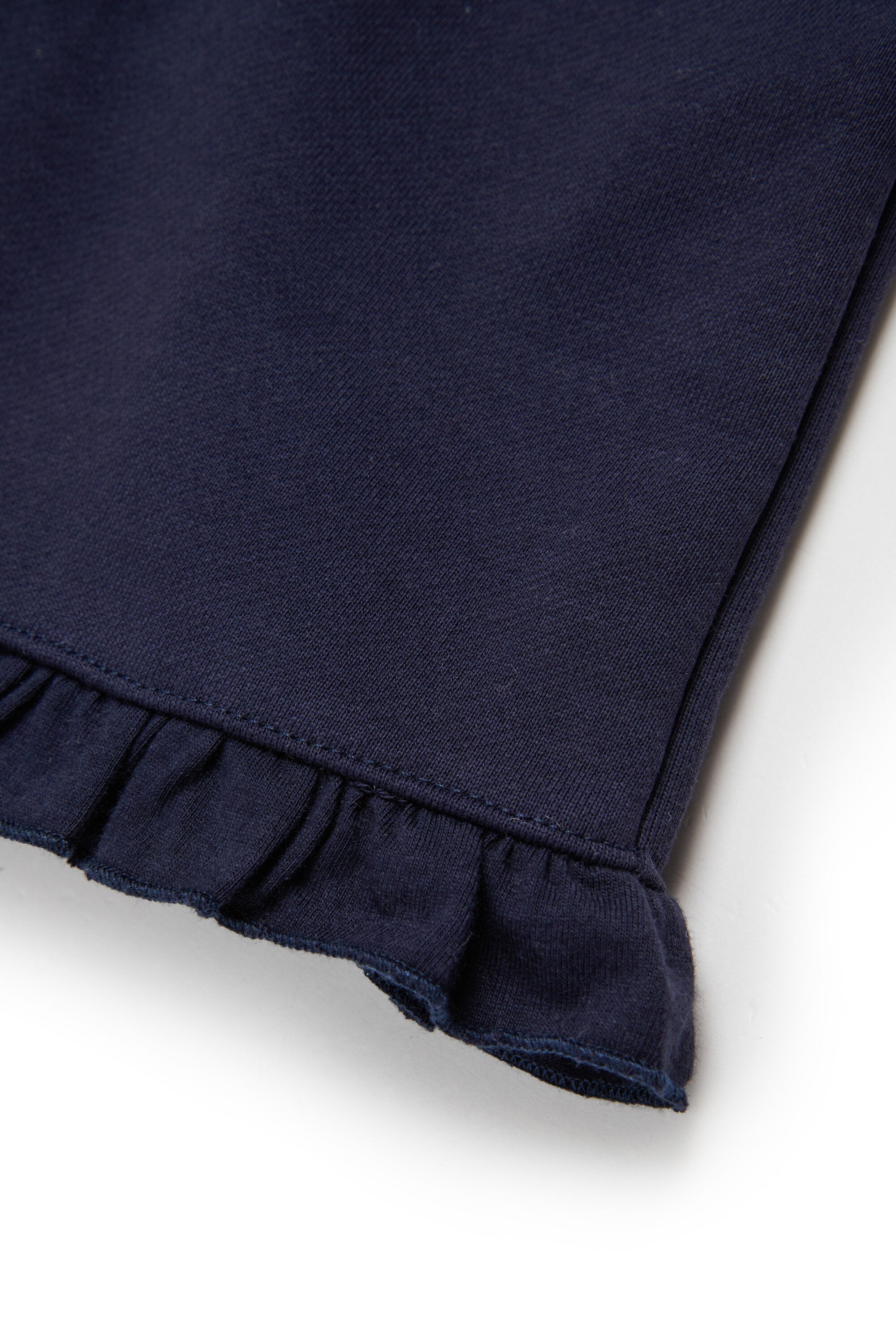 Fleece-Latzhose mit Rüschen an der Unterseite