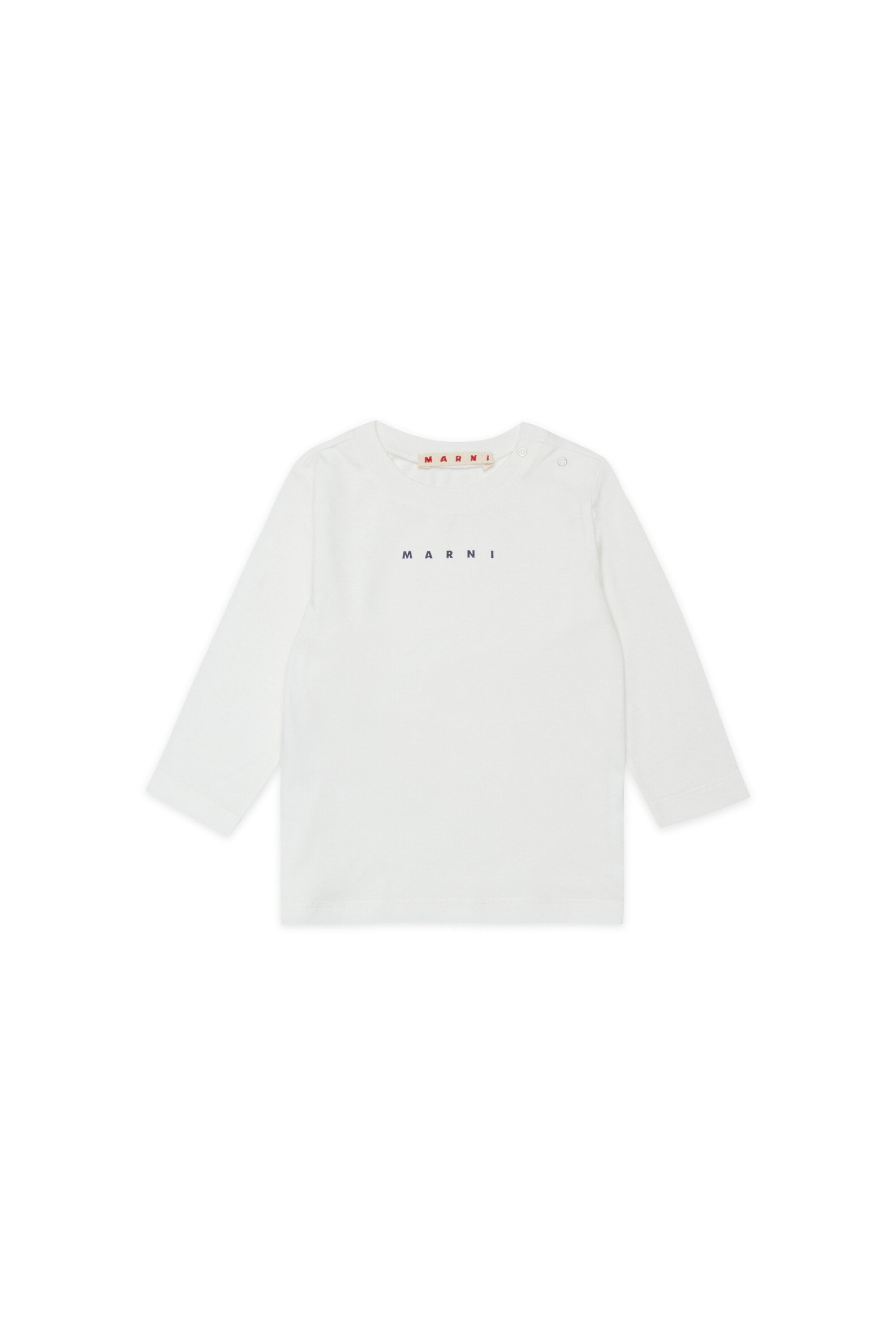 T-shirt manica lunga in jersey con logo