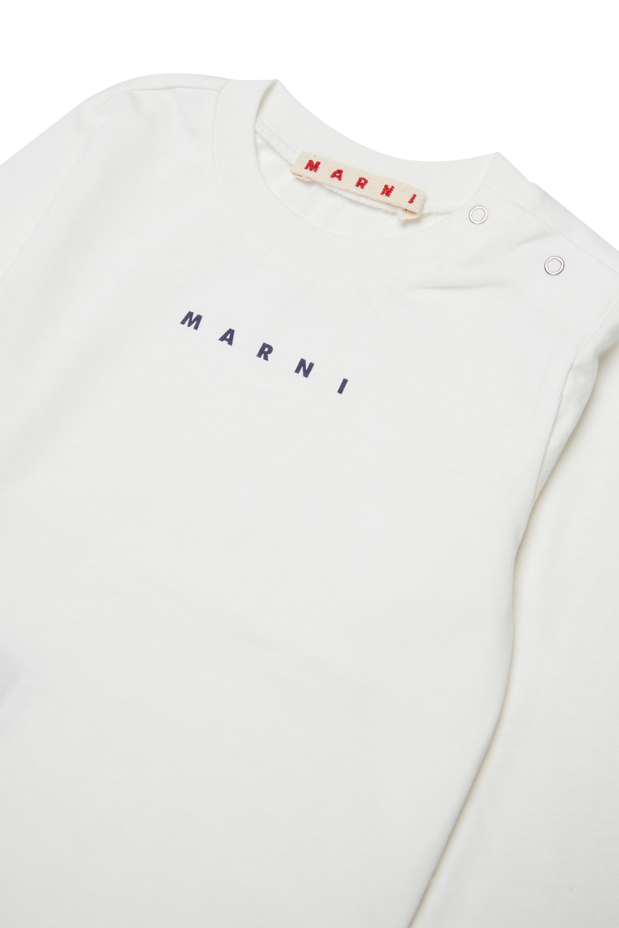 T-shirt manica lunga in jersey con logo