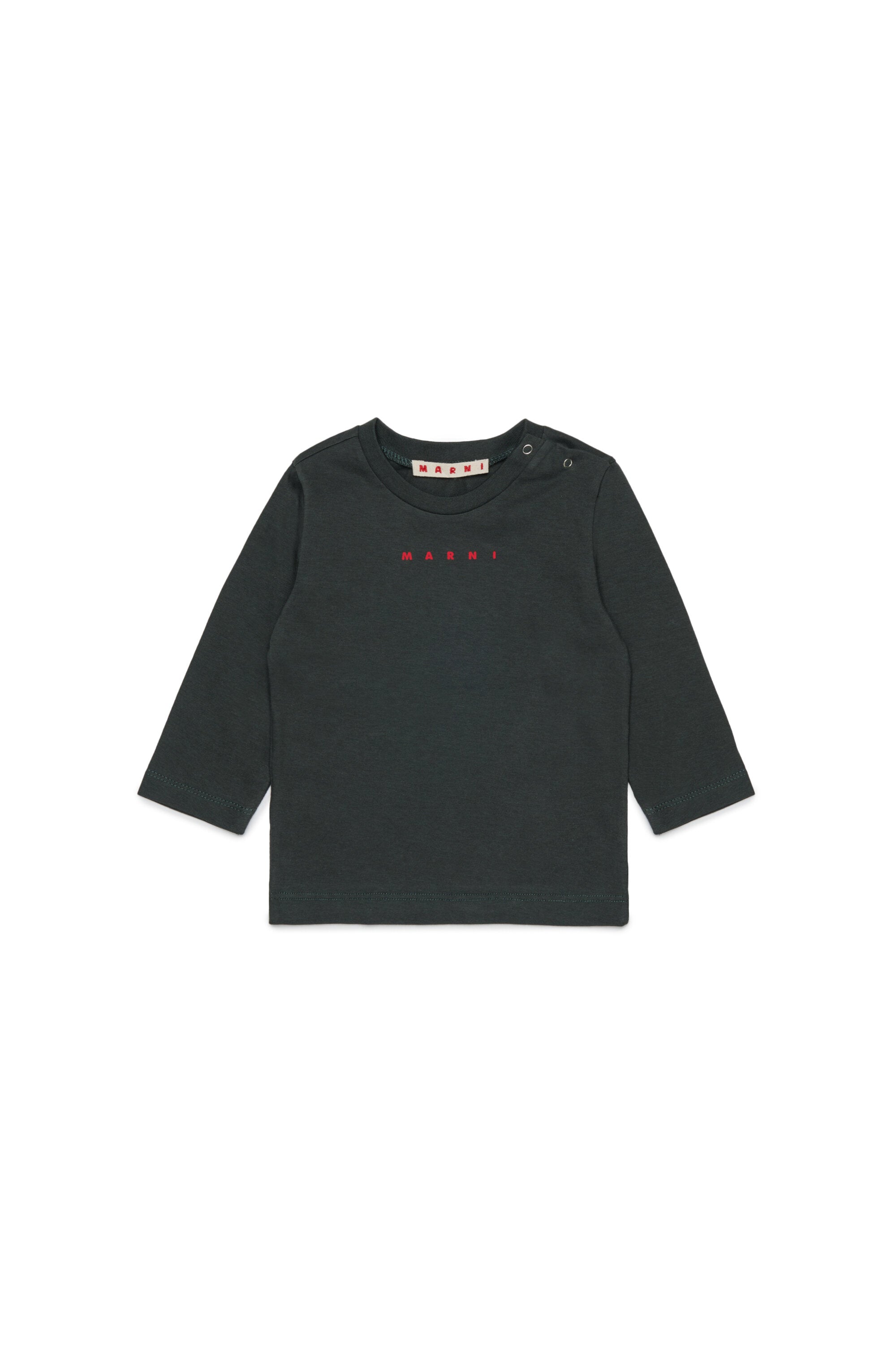 T-shirt manica lunga in jersey con logo
