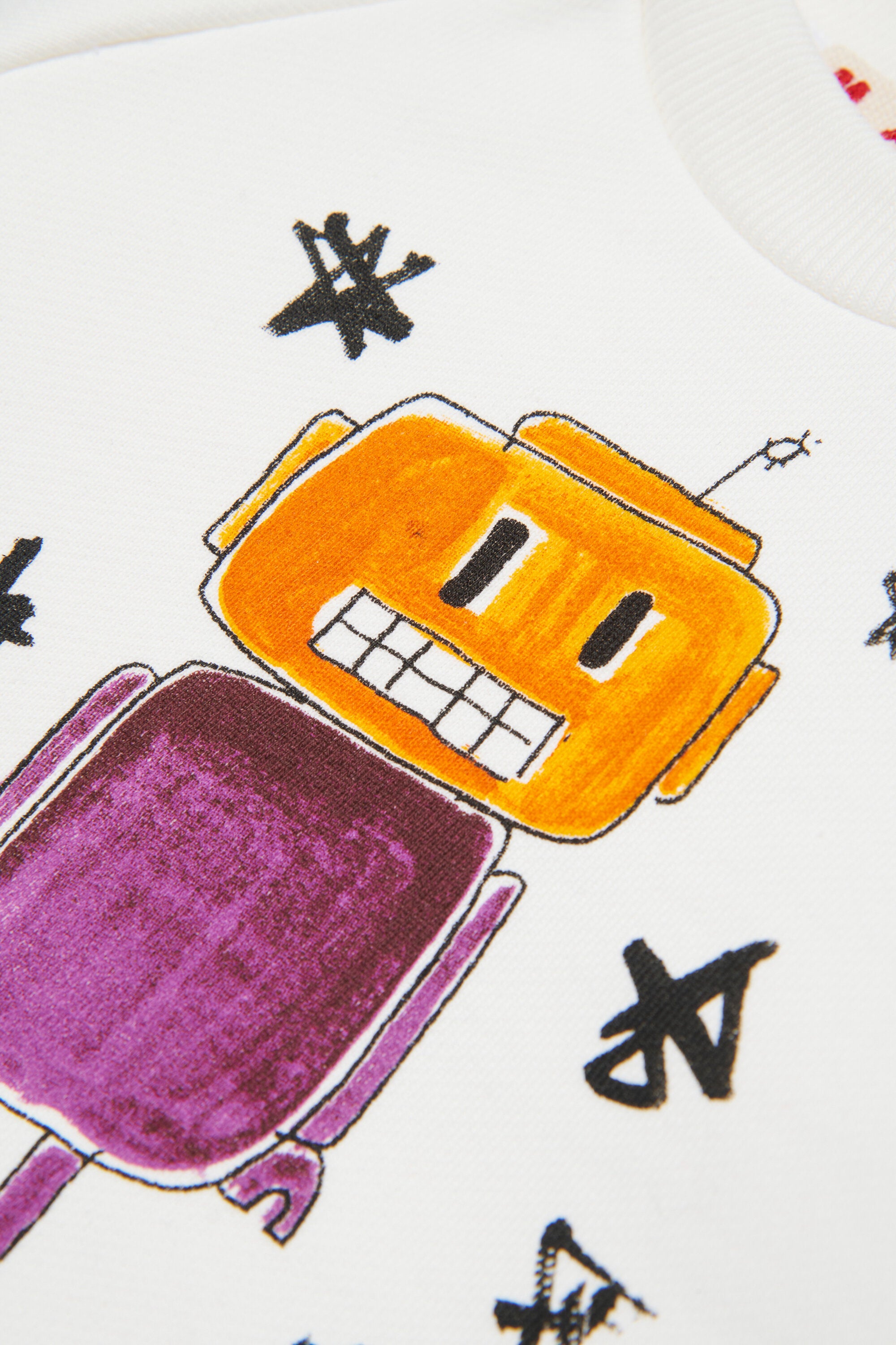 Sudadera de cuello redondo con estampado Galaxy