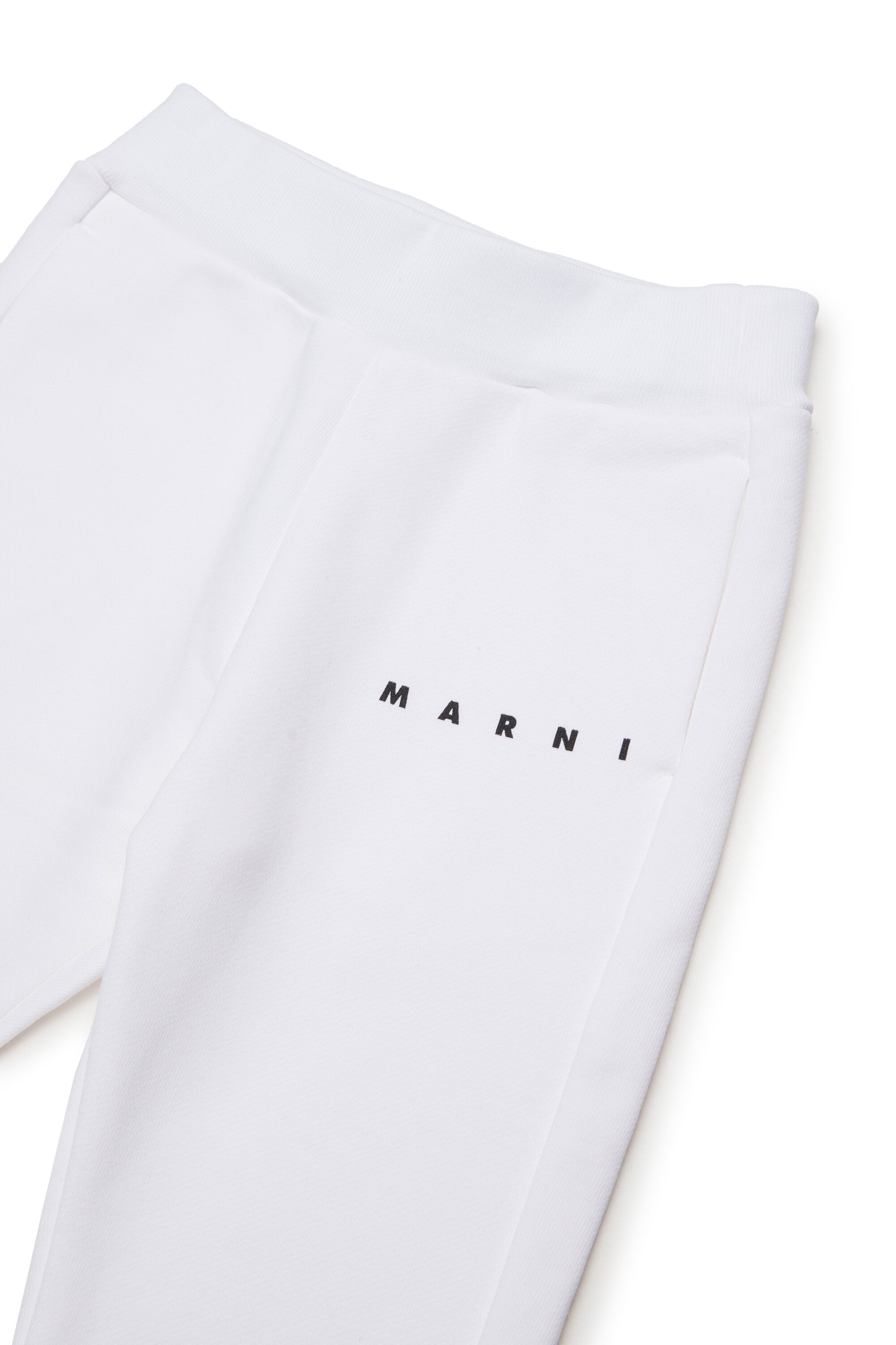 Fleece jogger pants with logo