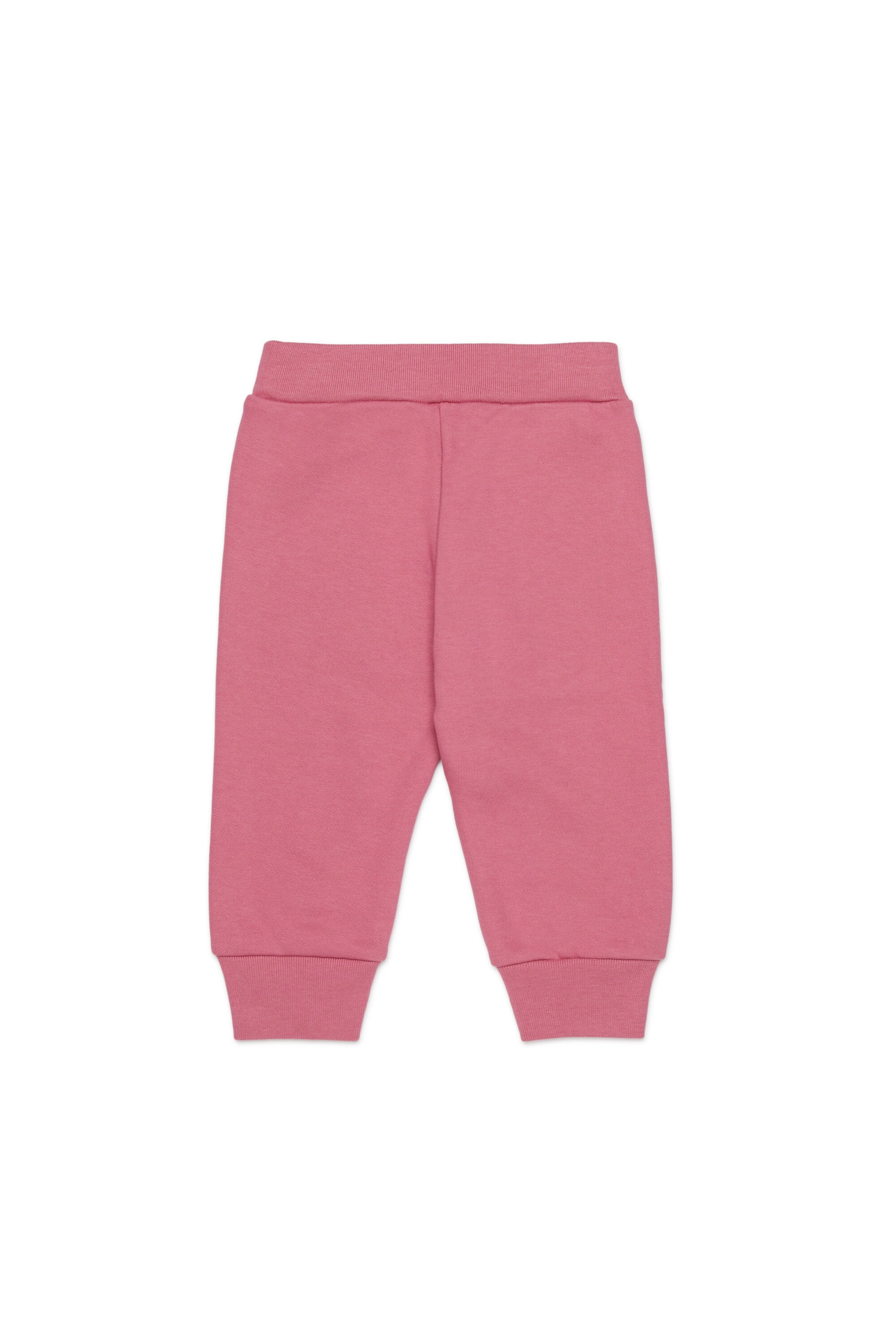 Fleece jogger pants with logo