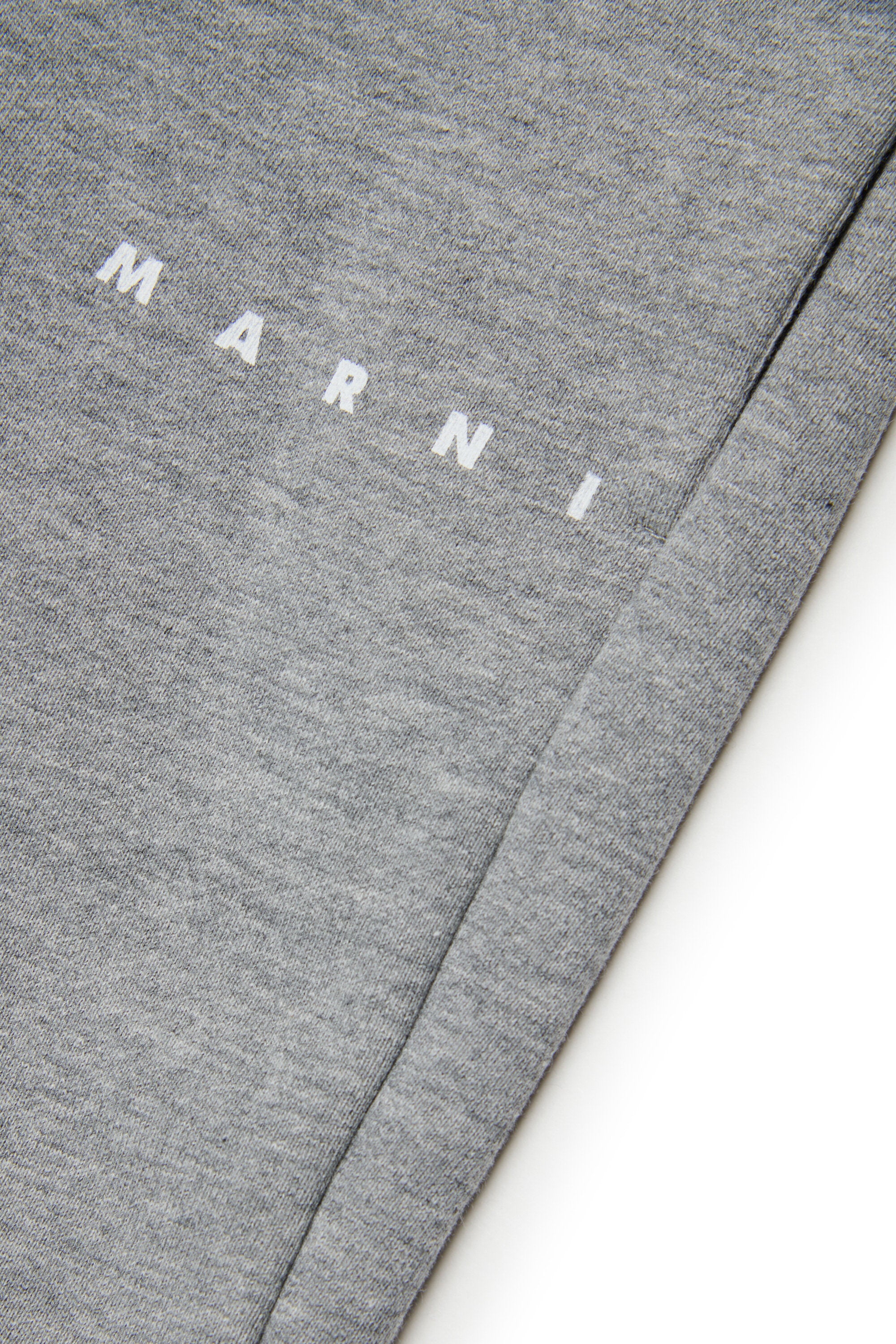 Fleece jogger pants with logo