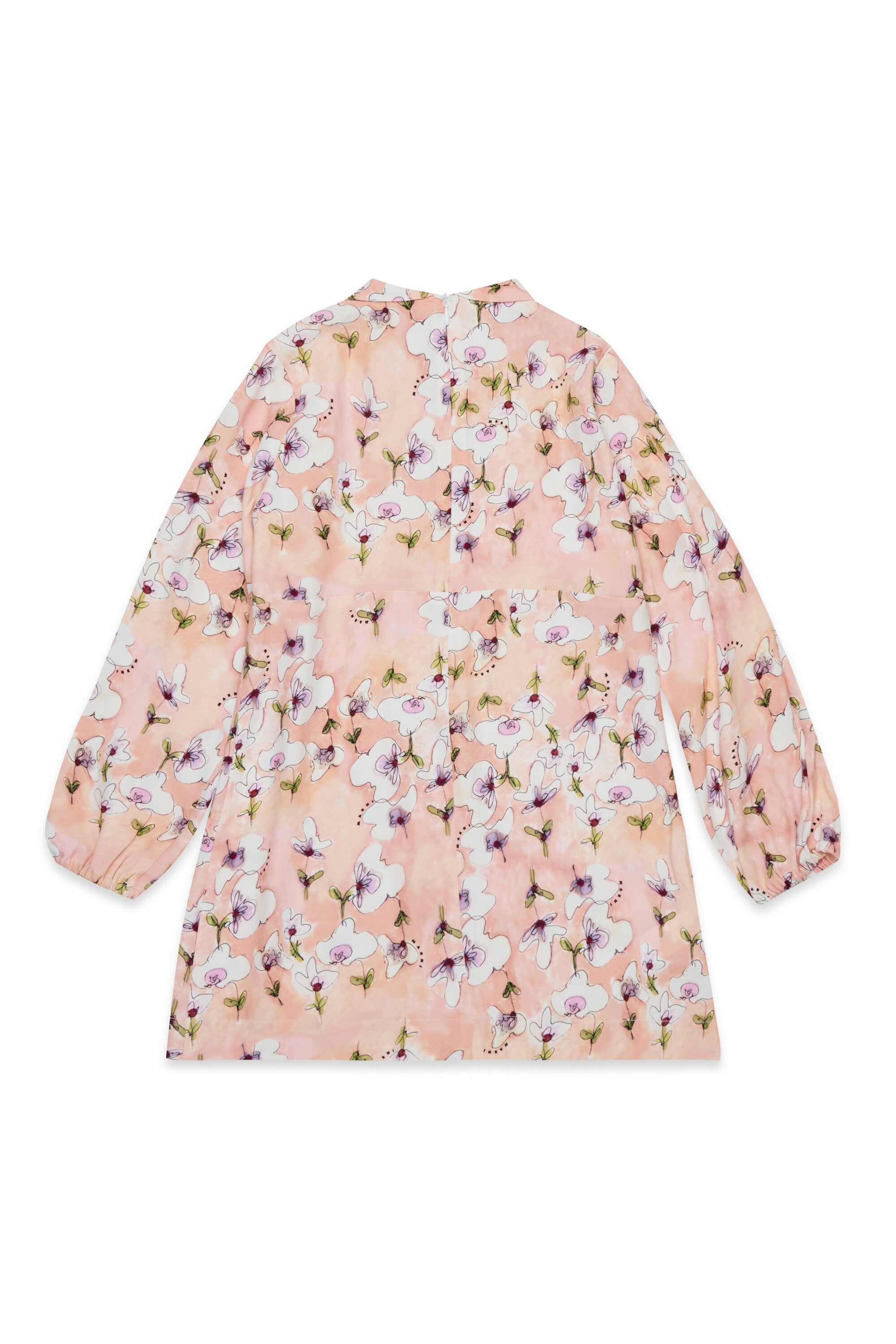 Abito mini in raso allover Monet