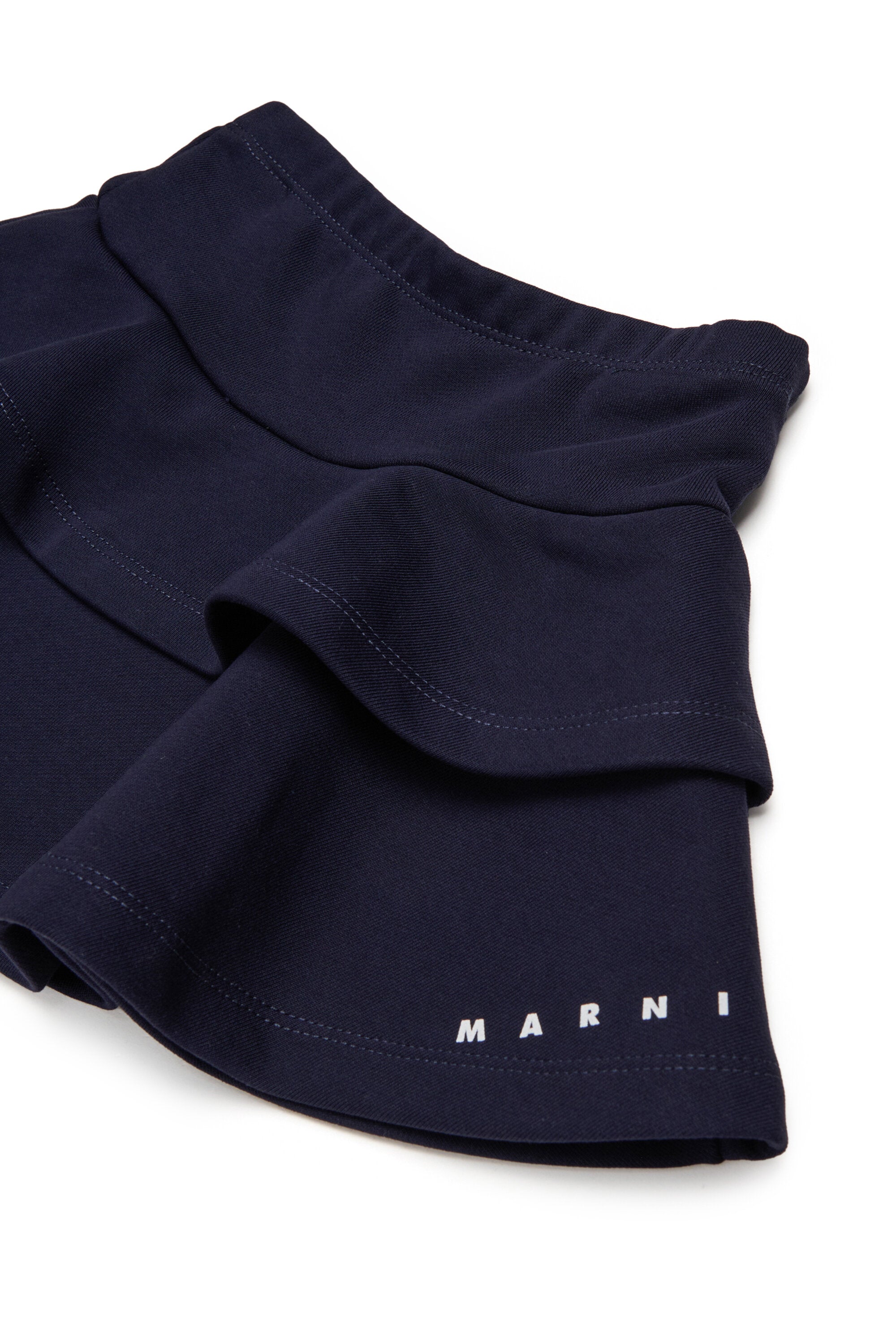 Jupe courte à volants en polaire