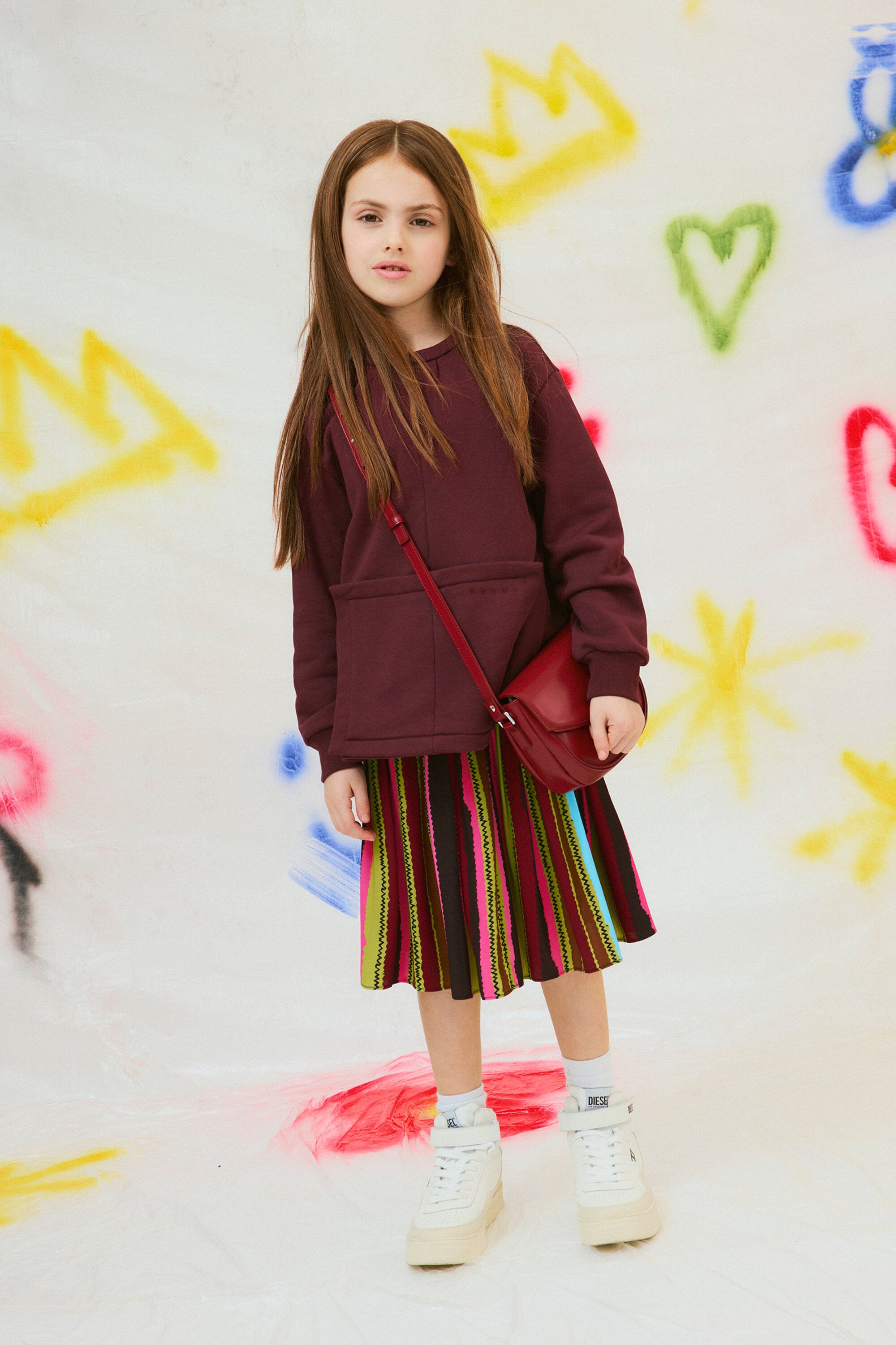 Gonna corta in raso allover Rock Doll