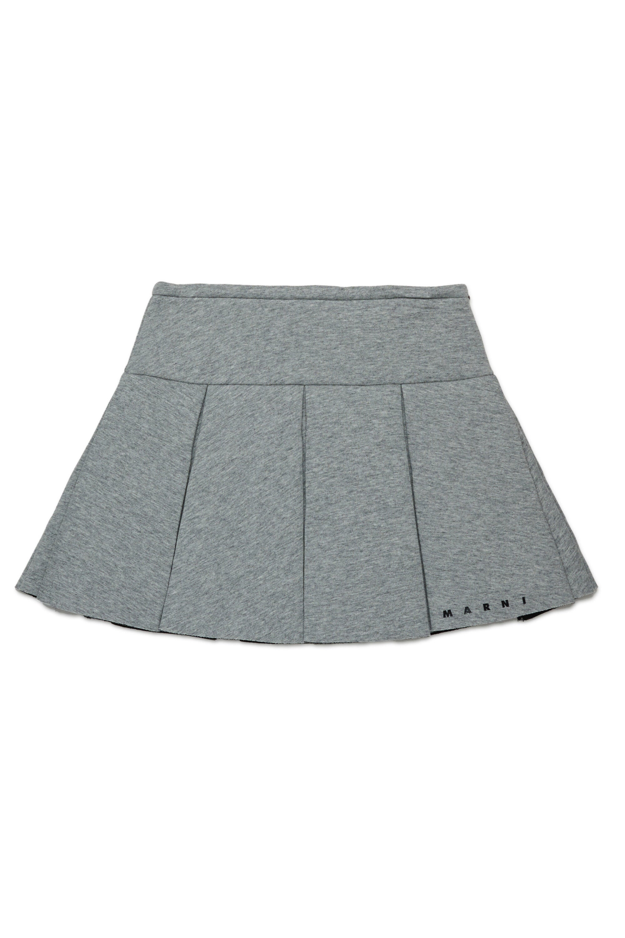 Minigonna in neoprene a balze