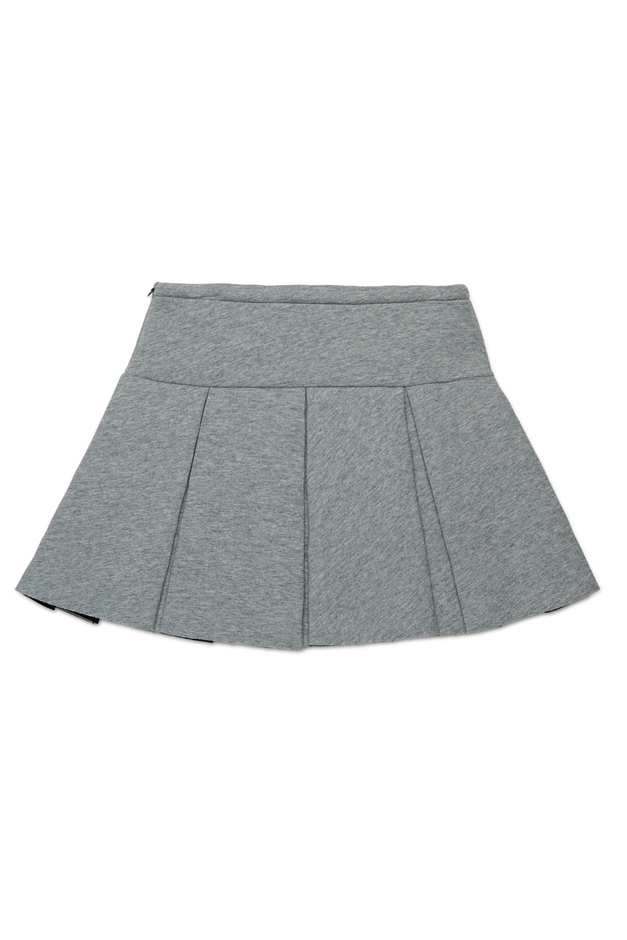 Minigonna in neoprene a balze