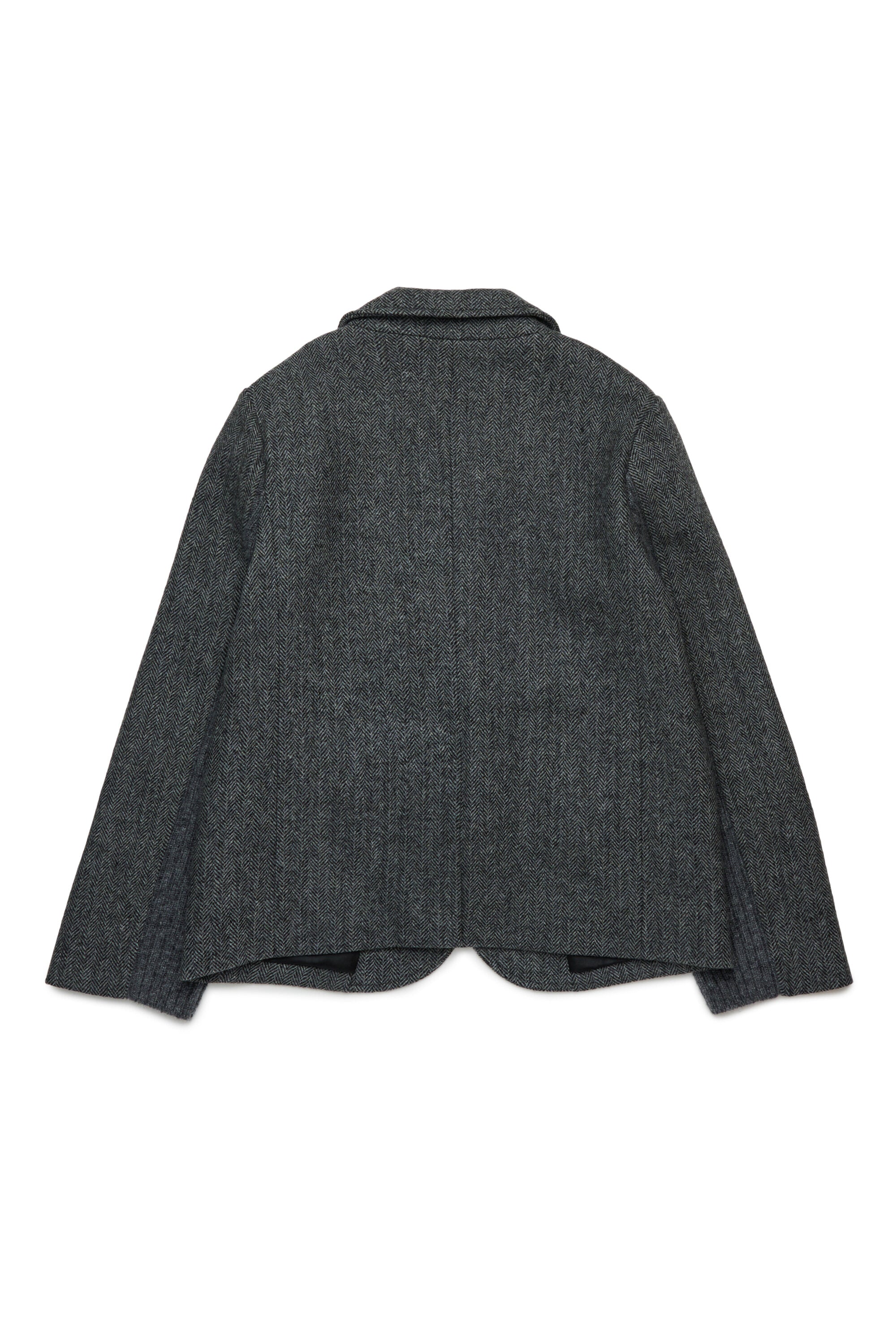 Veste blazer en laine mélangée à chevrons