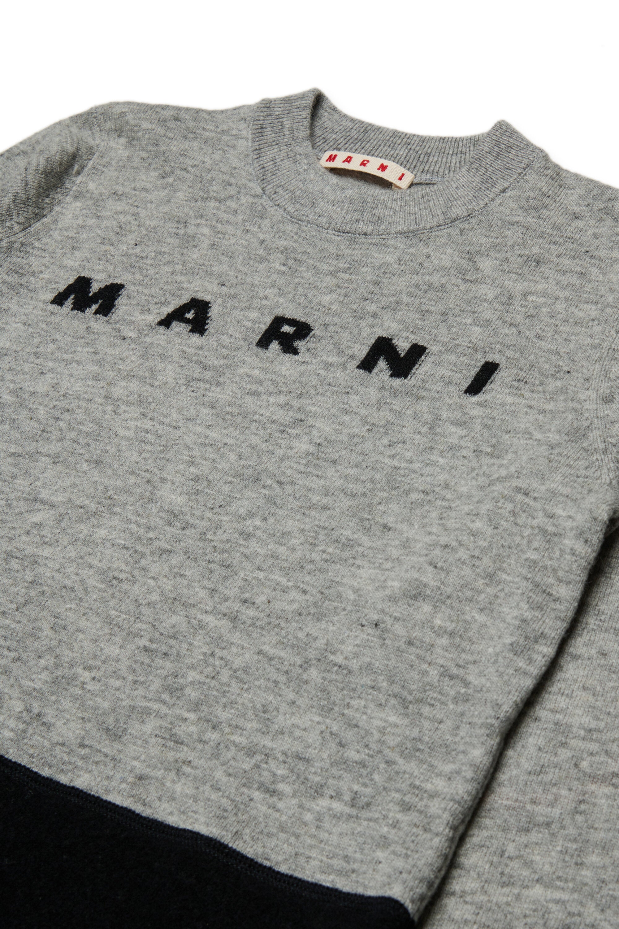 Pull en laine mélangée avec patchs aux coudes