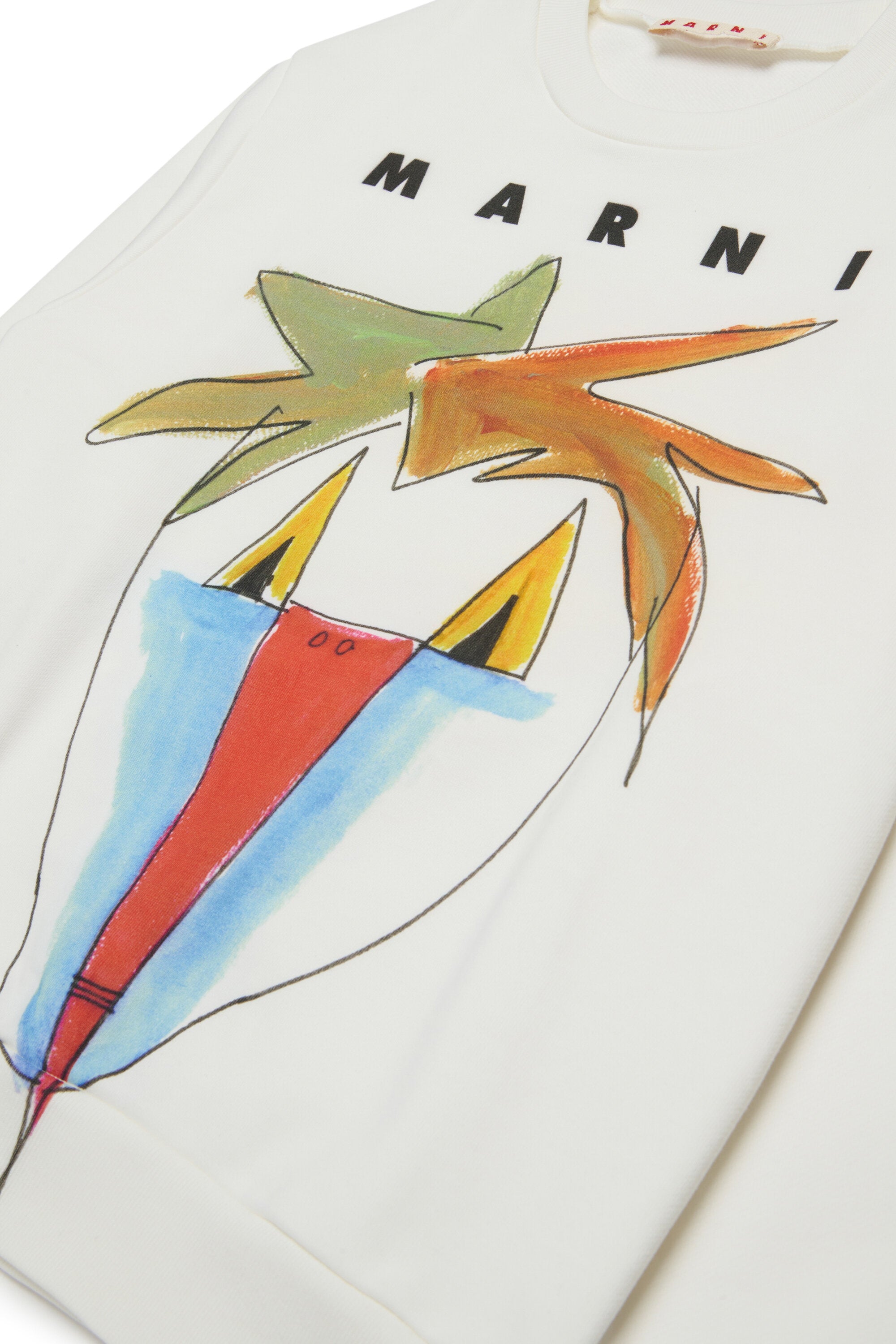 Felpa girocollo con grafica Jungle