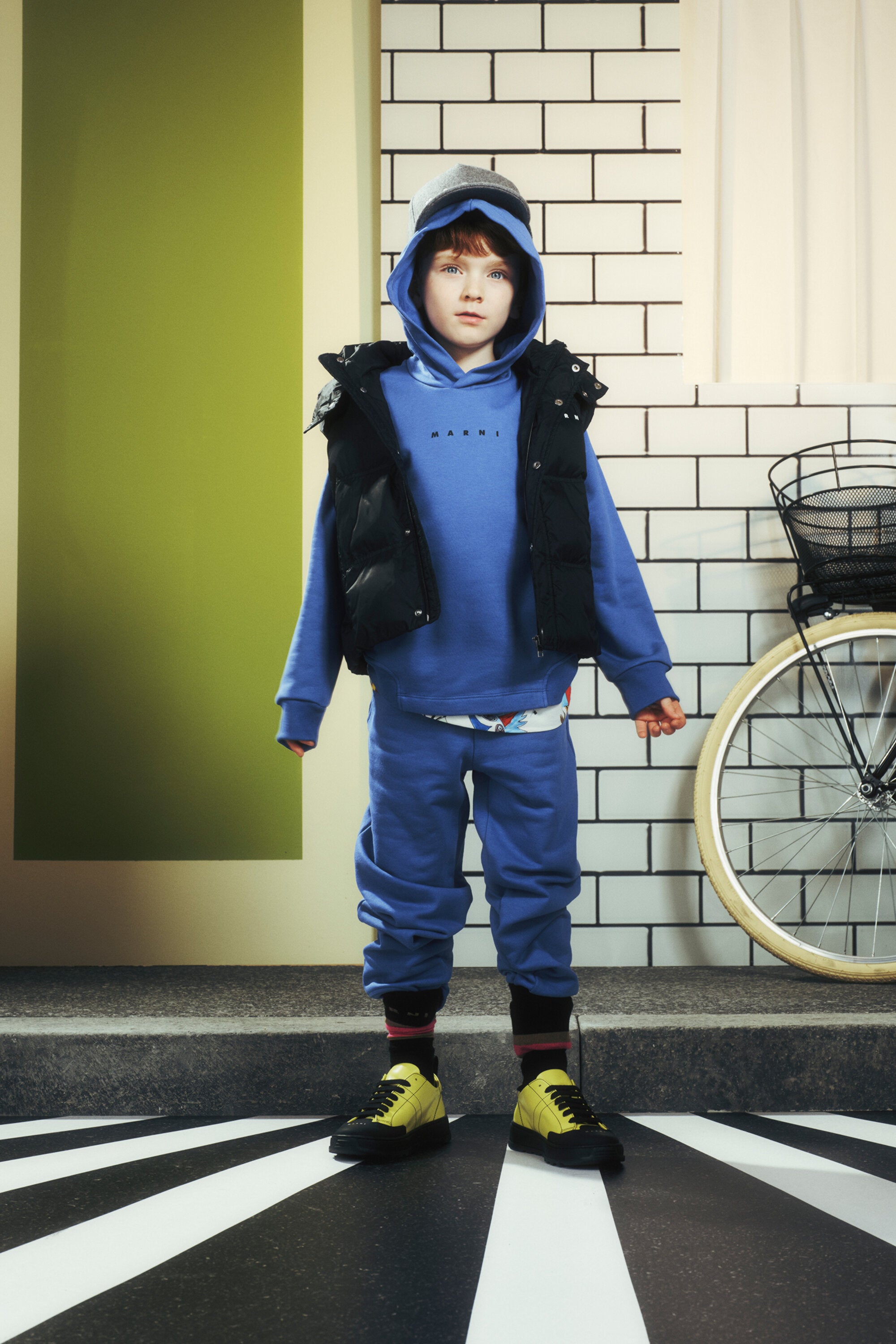 Marni Logo-Sweatshirt mit Kapuze