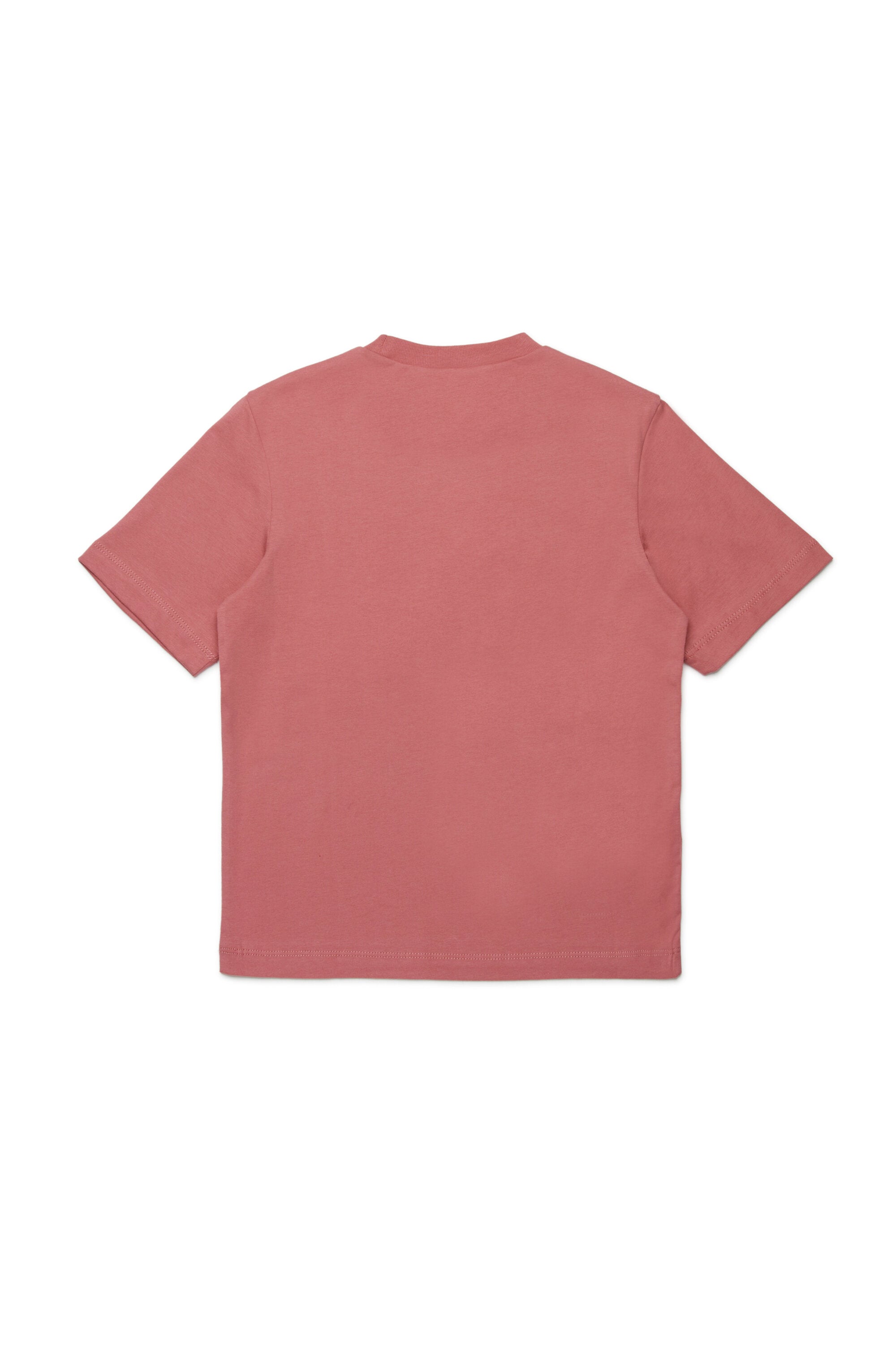 Jersey T-shirt with floral patches