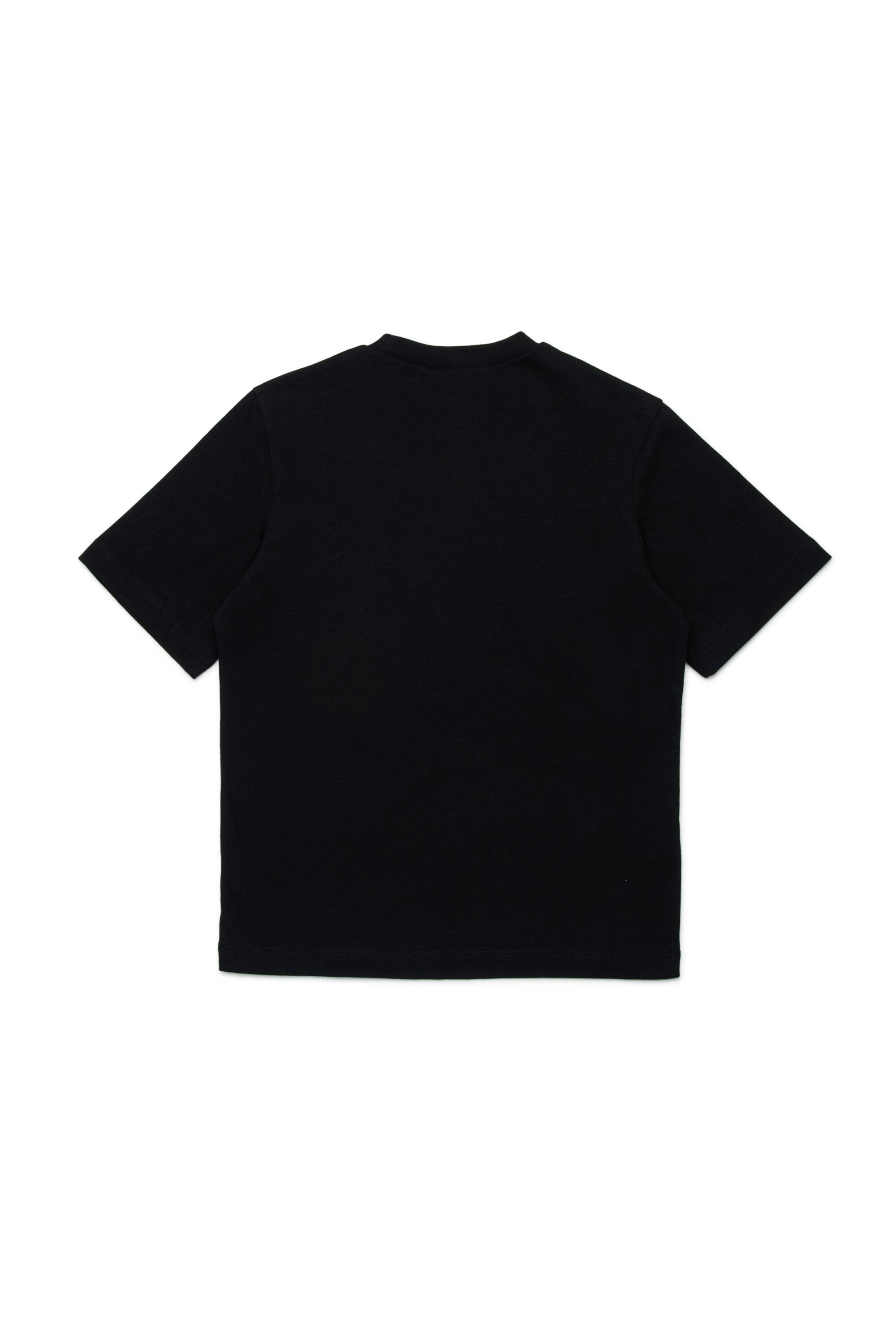 T-shirt in jersey con patch floreali