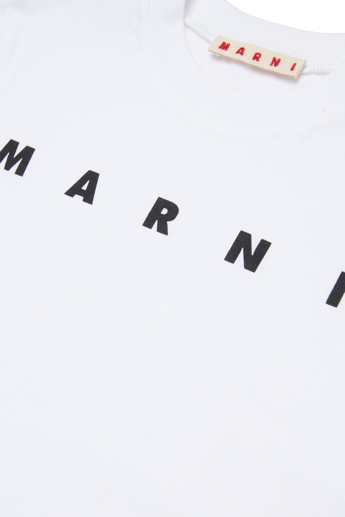 T-shirt in jersey con logo Marni