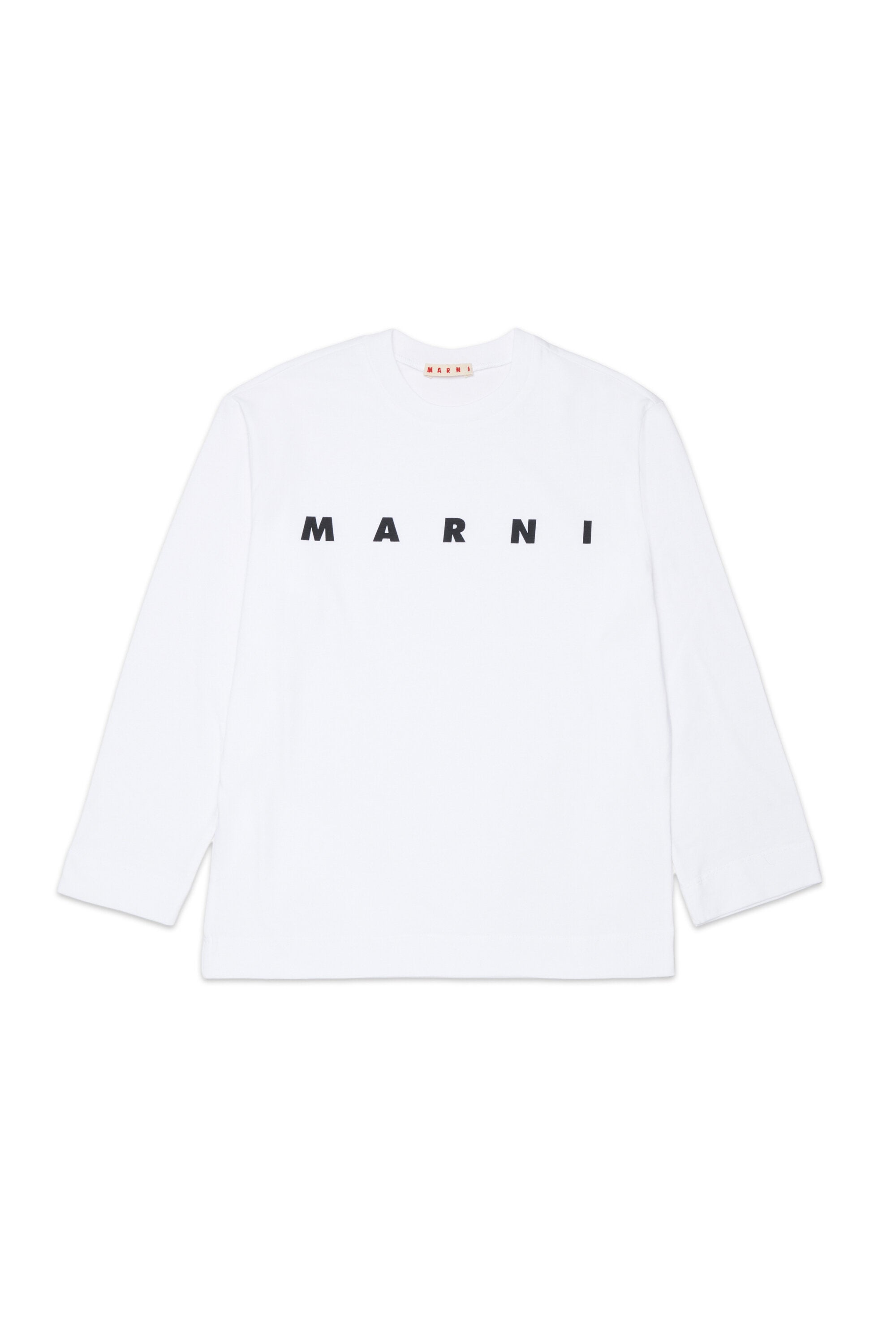 Long sleeves jersey T-shirt with Marni logo