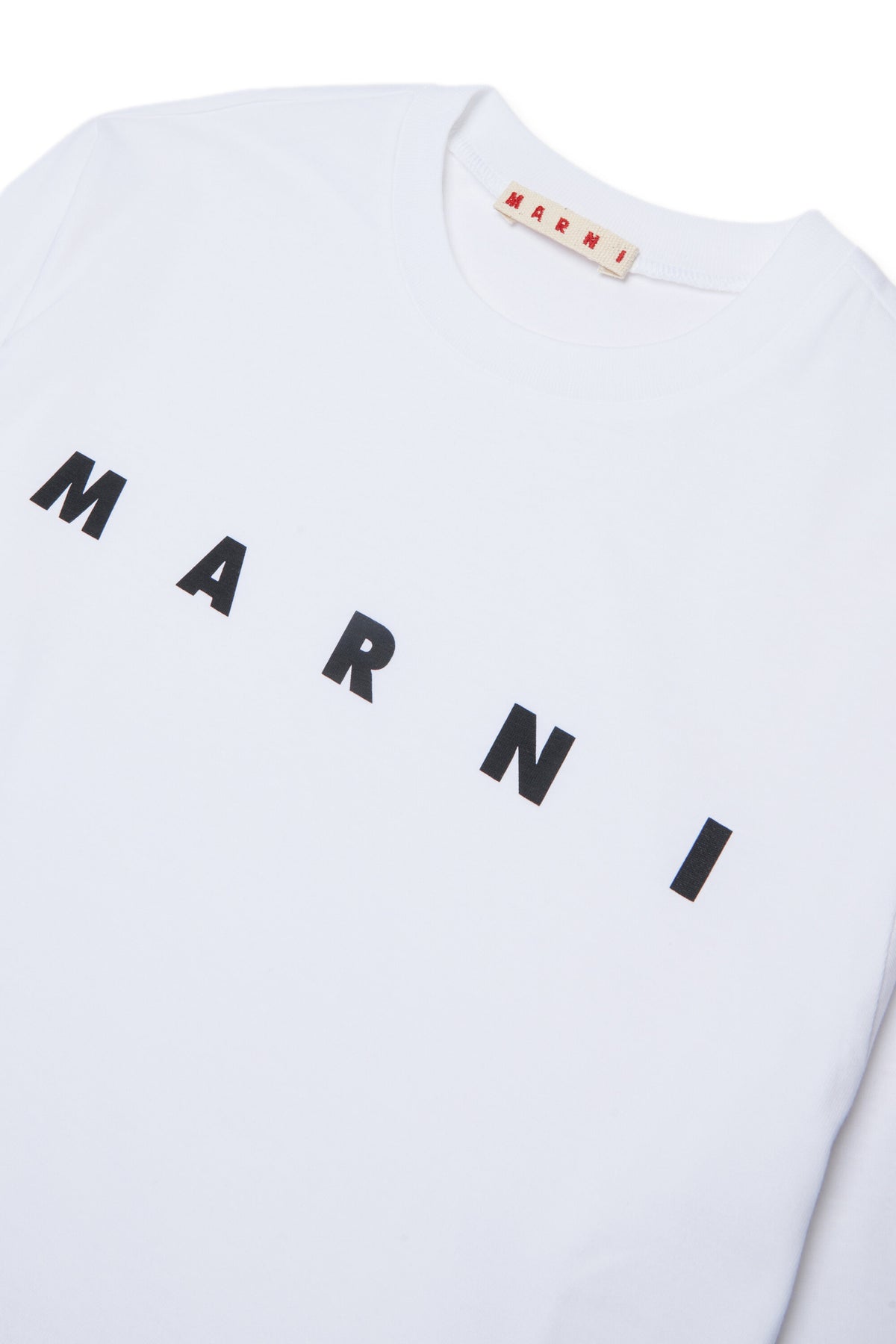T-shirt manica lunga in jersey con logo Marni