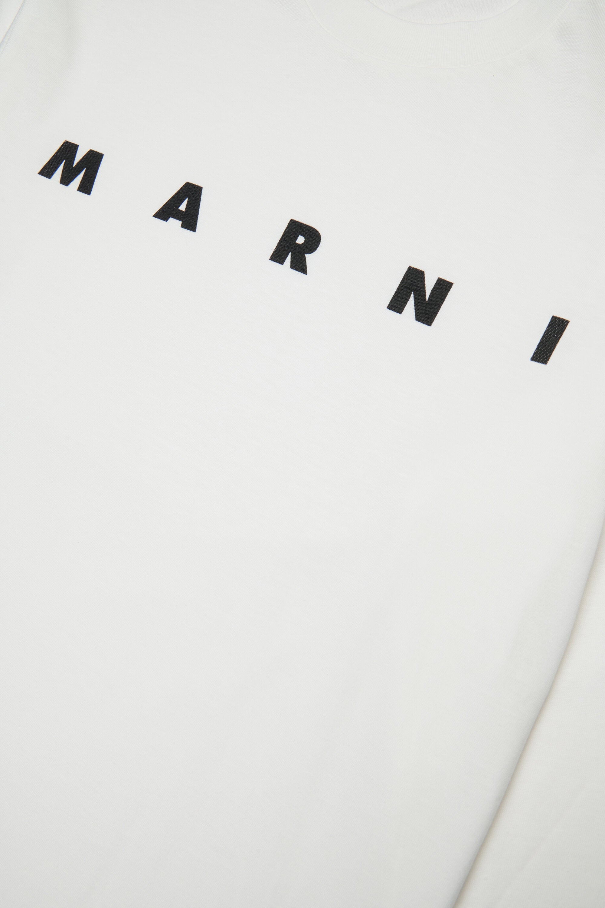 T-shirt manica lunga in jersey con logo Marni