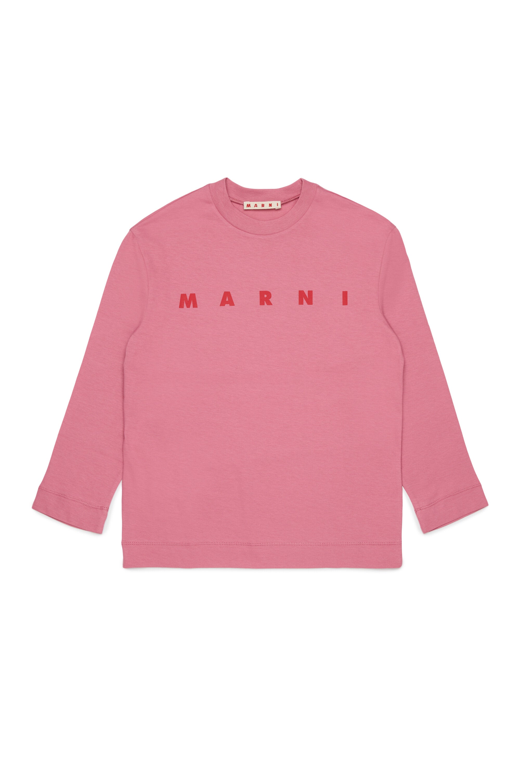 Long sleeves jersey T-shirt with Marni logo