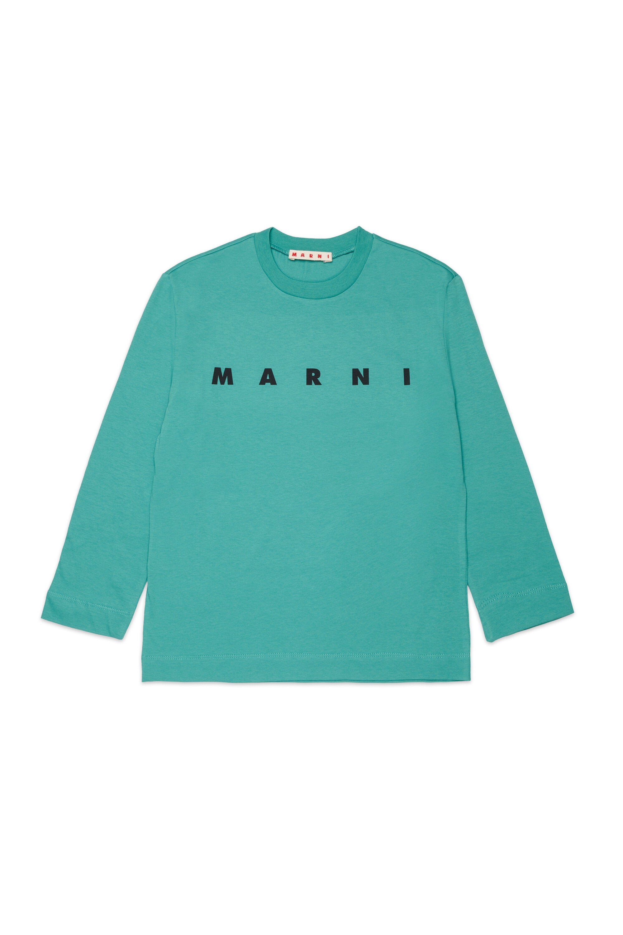 Long sleeves jersey T-shirt with Marni logo