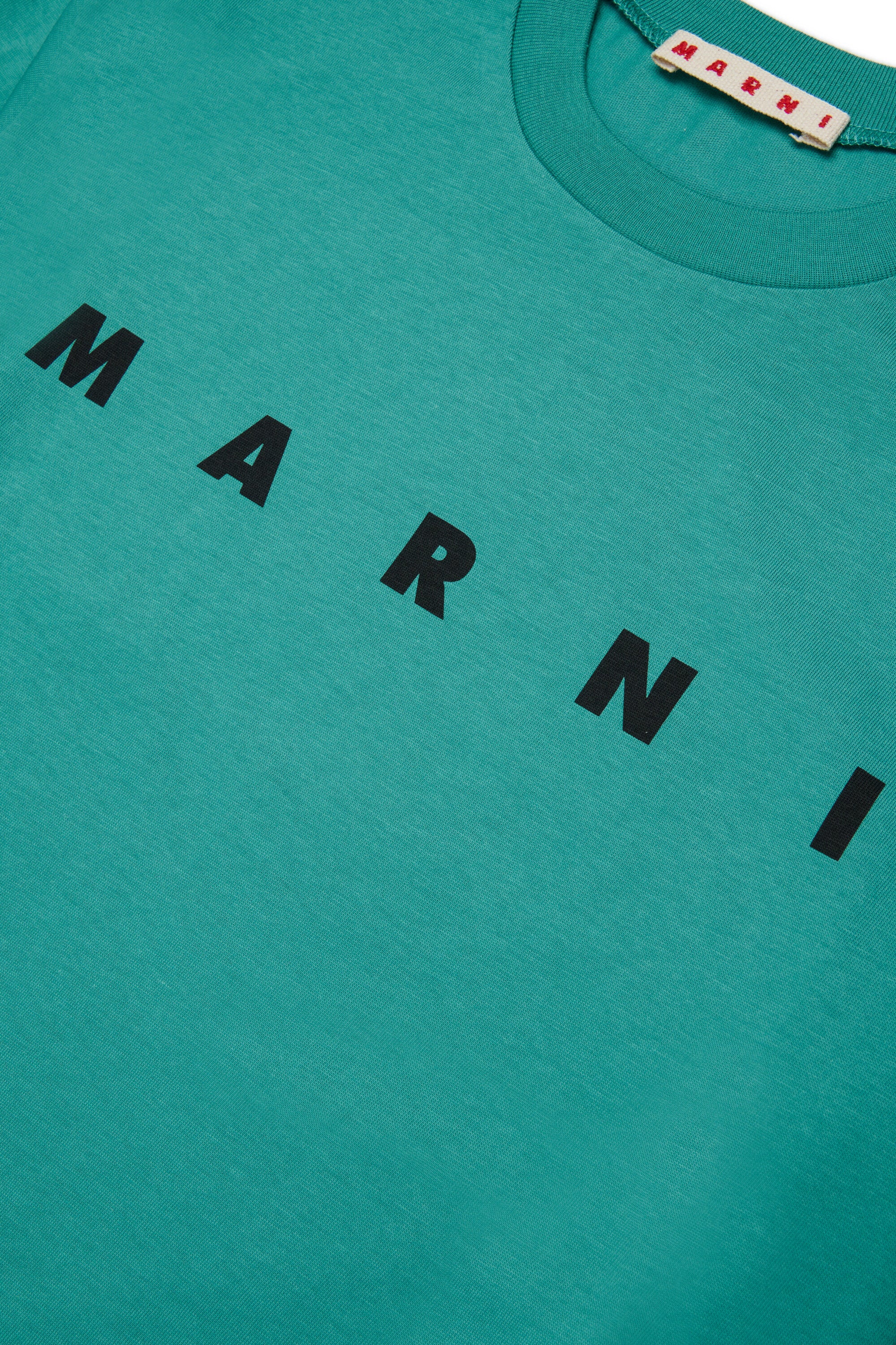 T-shirt en jersey à manches longues avec logo Marni