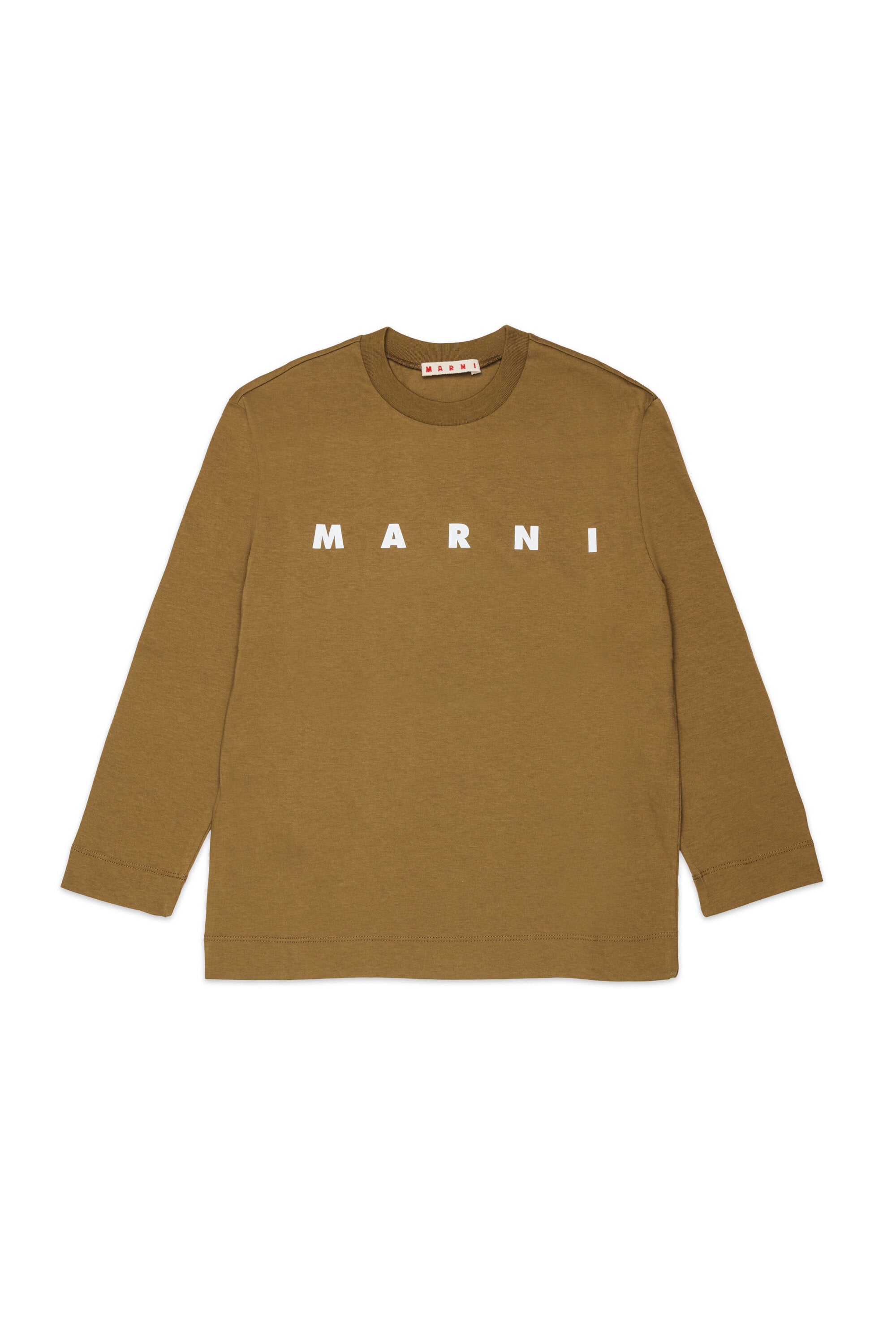Long sleeves jersey T-shirt with Marni logo