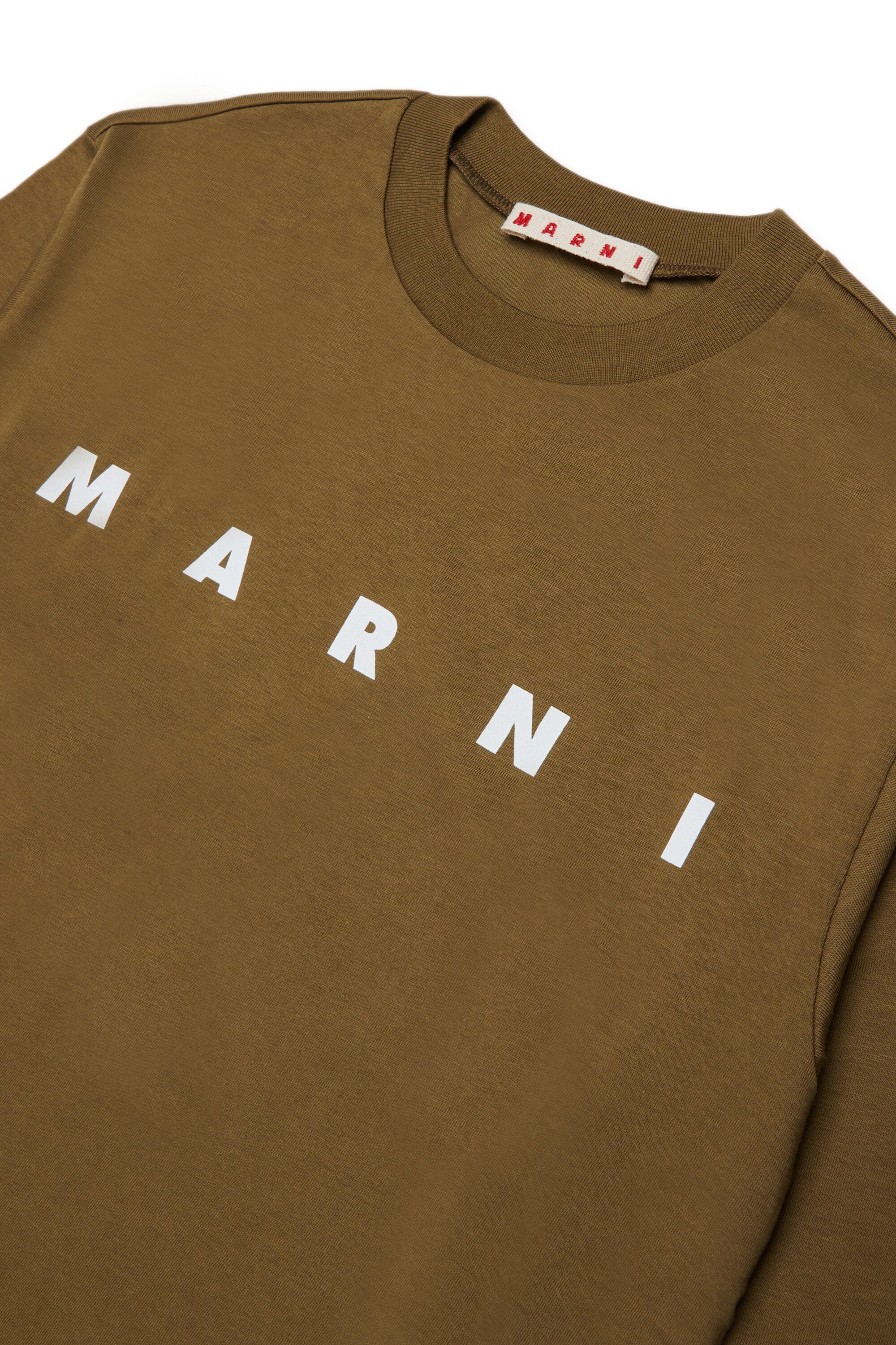 Long sleeves jersey T-shirt with Marni logo