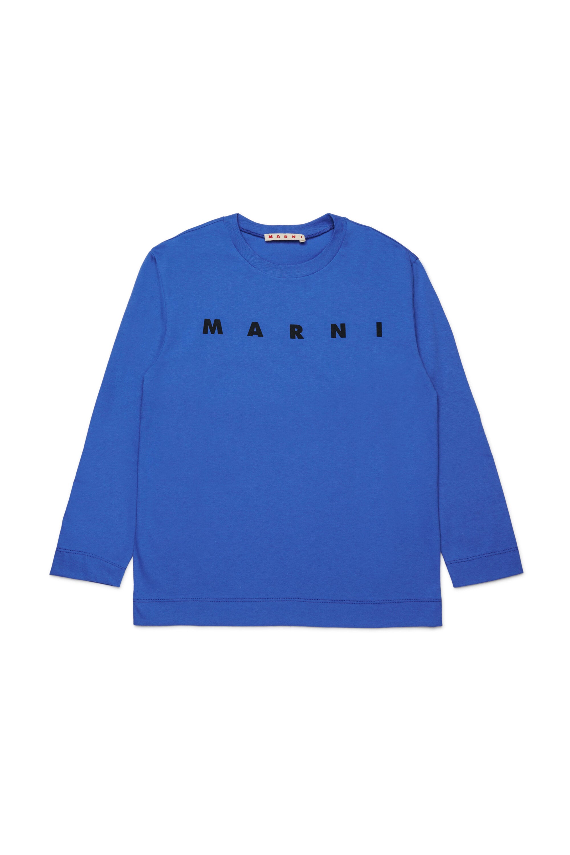 Langärmeliges Jersey-T-Shirt mit Marni-Logo