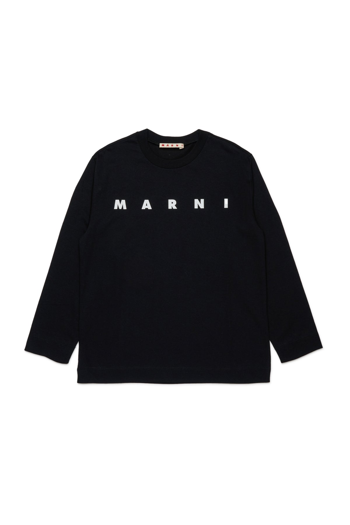 Camiseta de manga larga de jersey con logotipo Marni