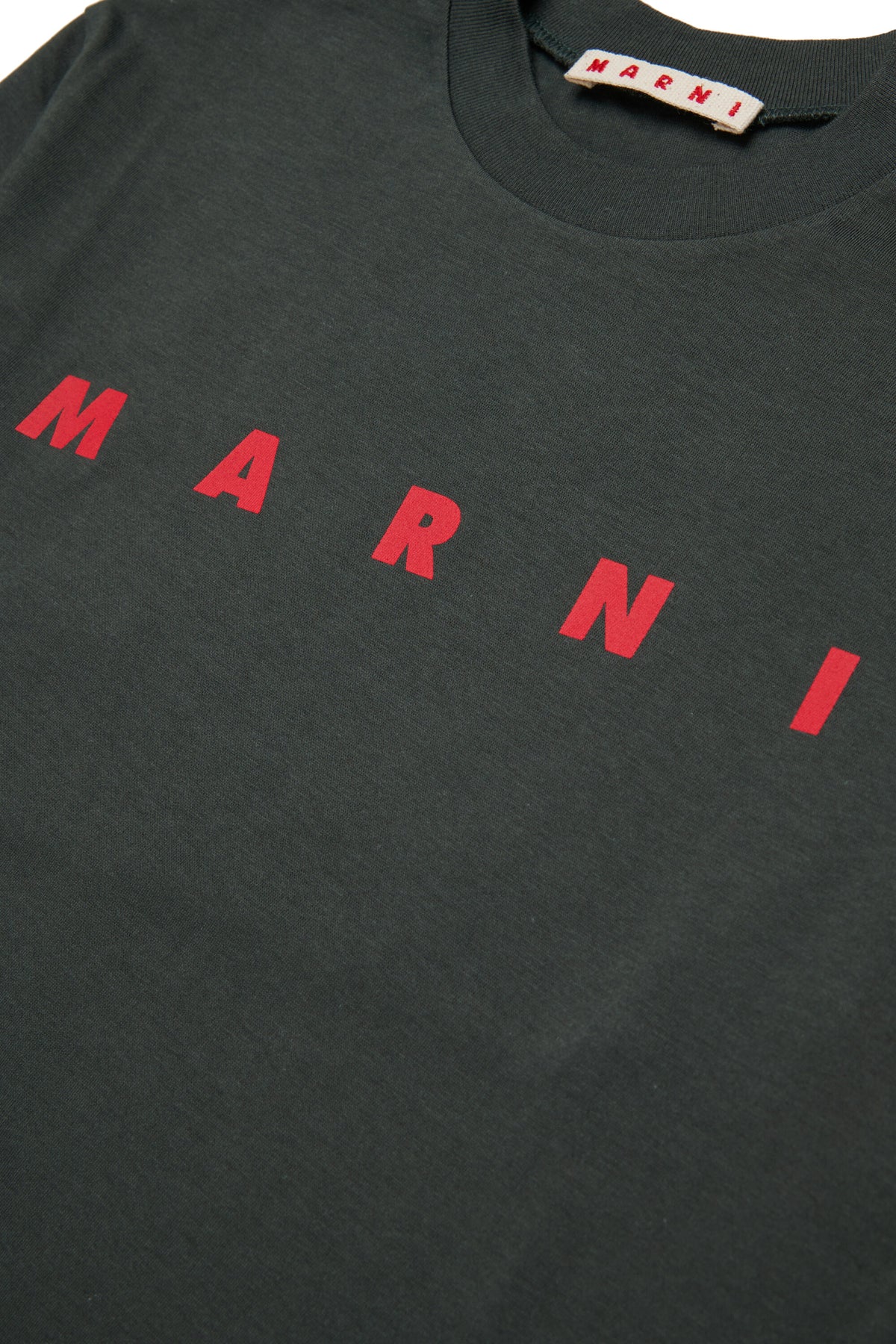 T-shirt en jersey à manches longues avec logo Marni